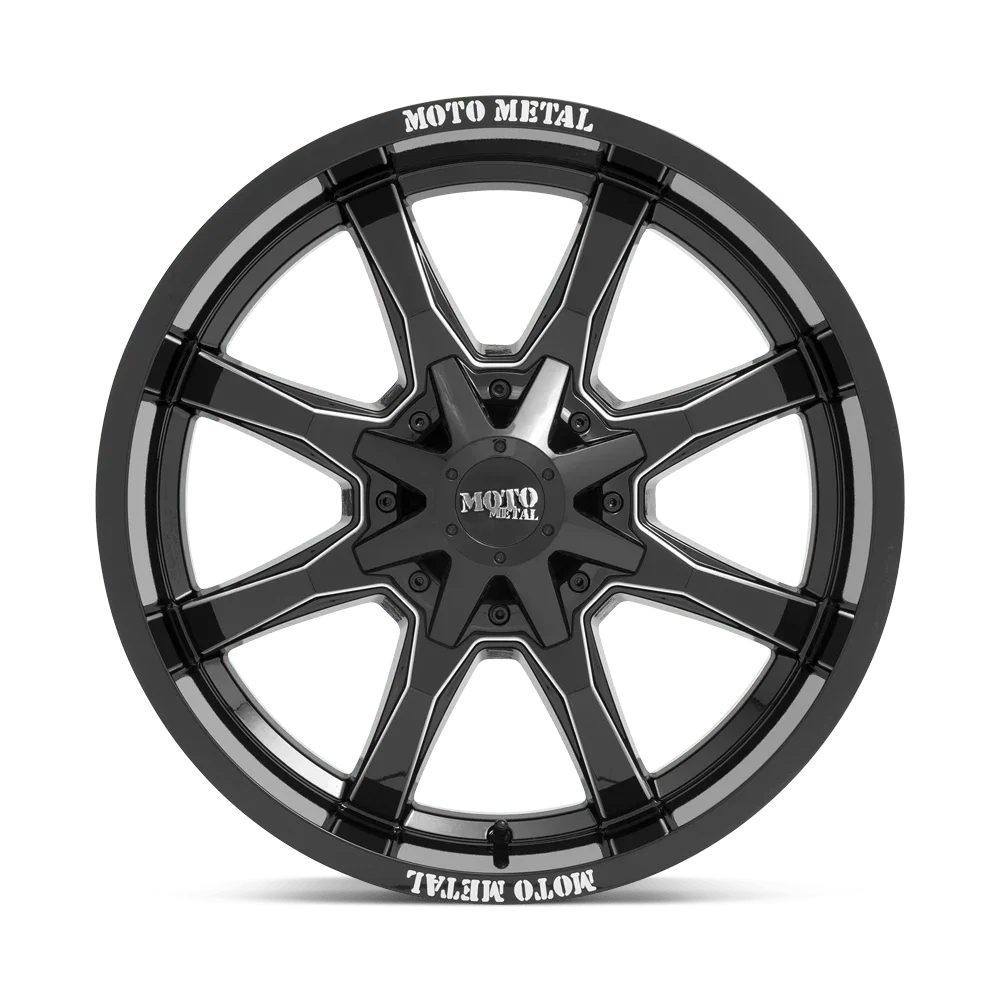 Moto Metal Cast Aluminum Rim MO970 20X10 5X5.0/5.5 G-BLK MILL SPK -18MM, MO970210353B18N