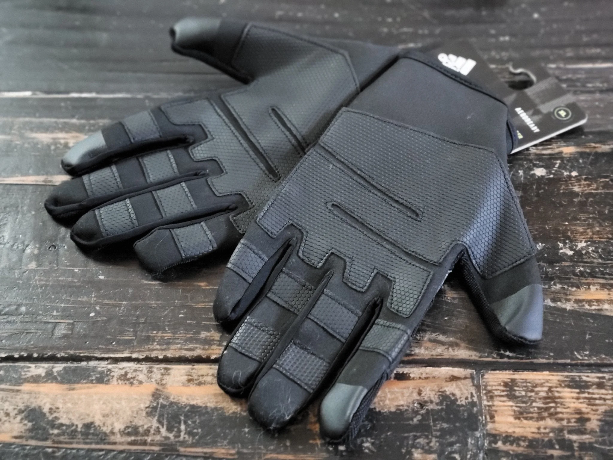 Adidas AeroReady Training Black/Shear Blue Workout Gym Grip Performance Gloves A