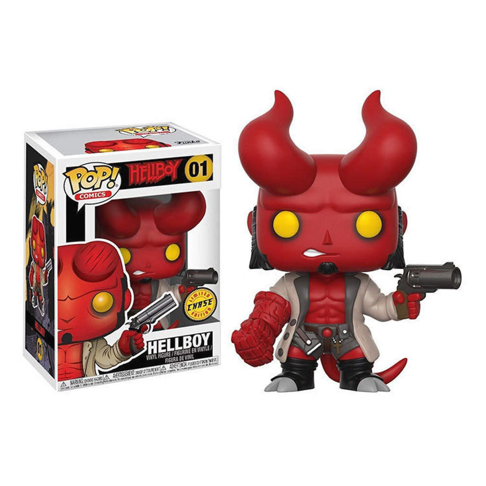 Funkoe Vinyl--HELLBOY (with tentacles) 01#  Up Model Toys Collections, Birthday gift collectible names (+Plastic protective shell)