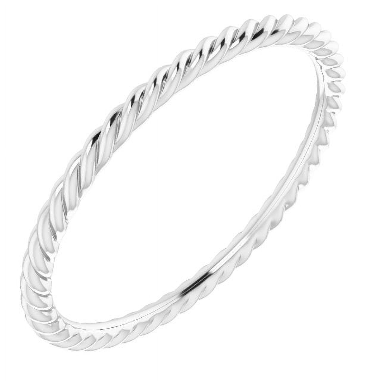 Sterling Silver 1.3 mm Skinny Rope Band Size 8.5 51695:222:P