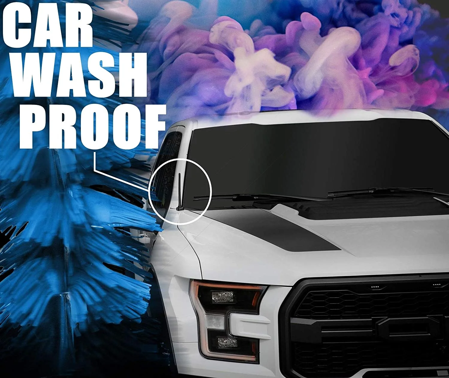 AntennaMastsRus - The Original 6 3/4 Inch is Compatible with Toyota Corolla (2003-2008) - Car Wash Proof Short Rubber Antenna - Internal Copper Coil - Premium Reception - German Engineered