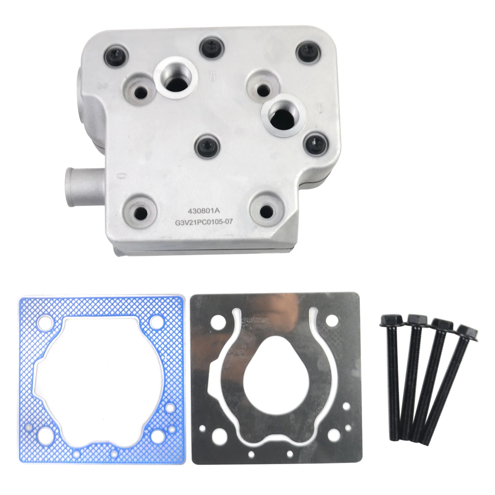 Mustrod Air Brake Compressor Cylinder Head w/Gasket & Bolts For Cummins 6CT ISCE QSC ISLE 9111539202 4936226 3936810 3944525 3966333 3969104