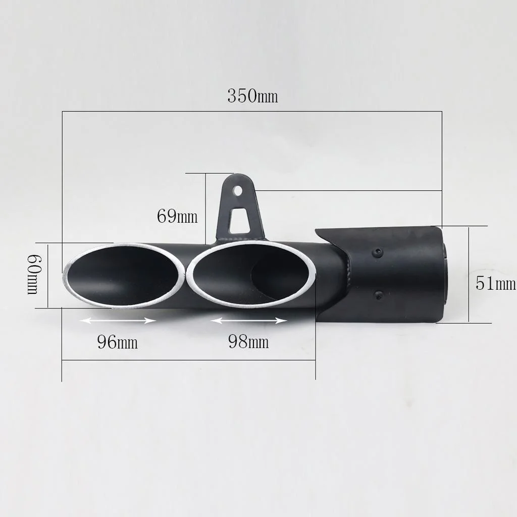 Exhaust Pipe Black Custom for R6 2006 2007 2008 2009 2010 2011 2012 2013 2014 2015
