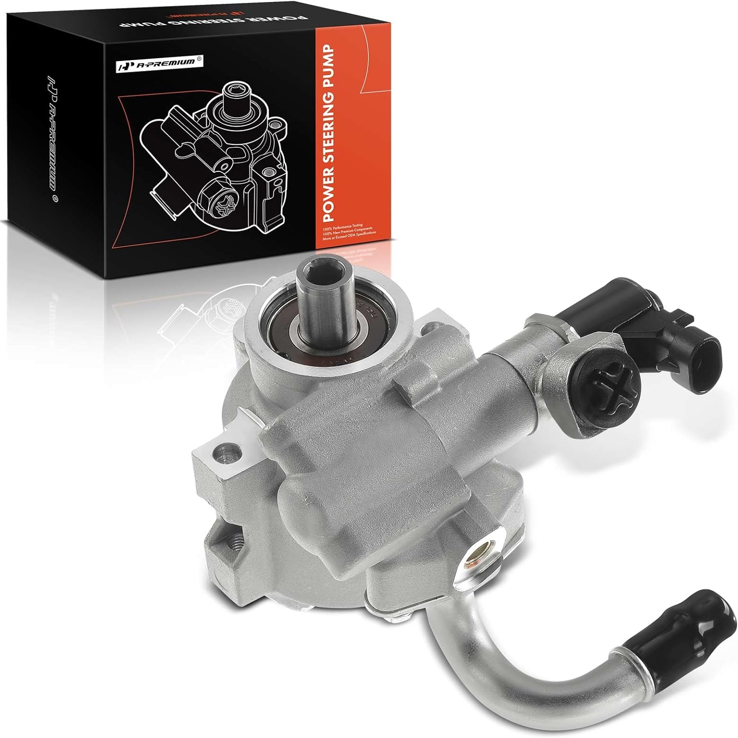 A-Premium Power Steering Pump with Magnetic Sensor Compatible with Chevrolet Optra 2004-2005 Suzuki Forenza 2004-2005 Reno 2005 2007 2.0L