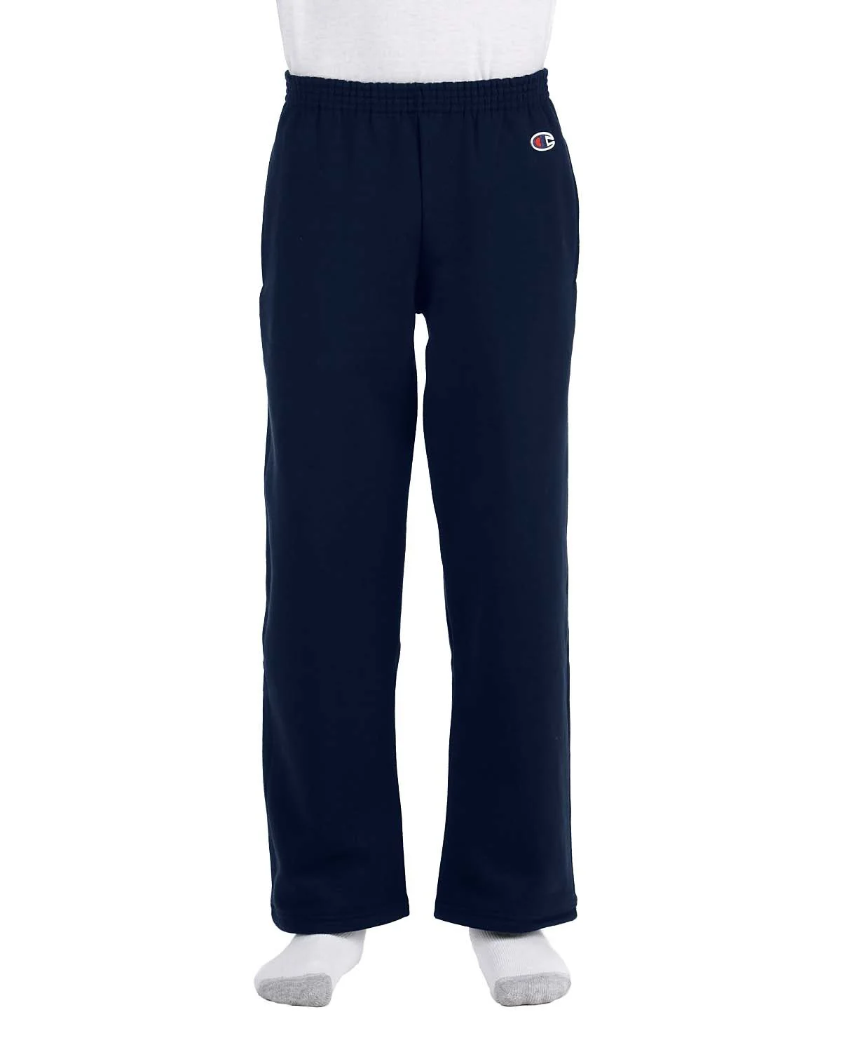 P890 Double Dry Eco Youth Open Bottom Sweatpants with Pockets