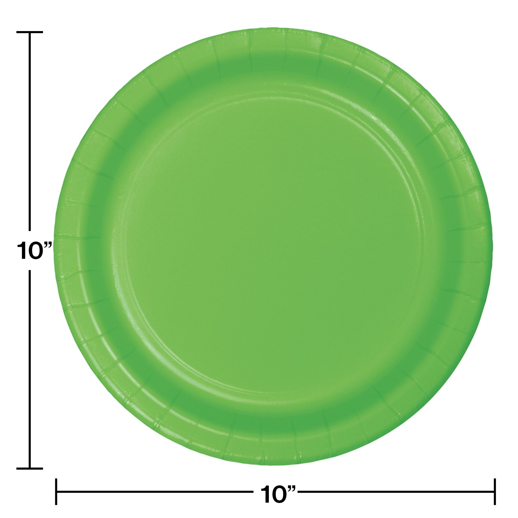Party Central Club Pack of 240 Fresh Lime Disposable Paper Party Banquet Dinner Plates 10
