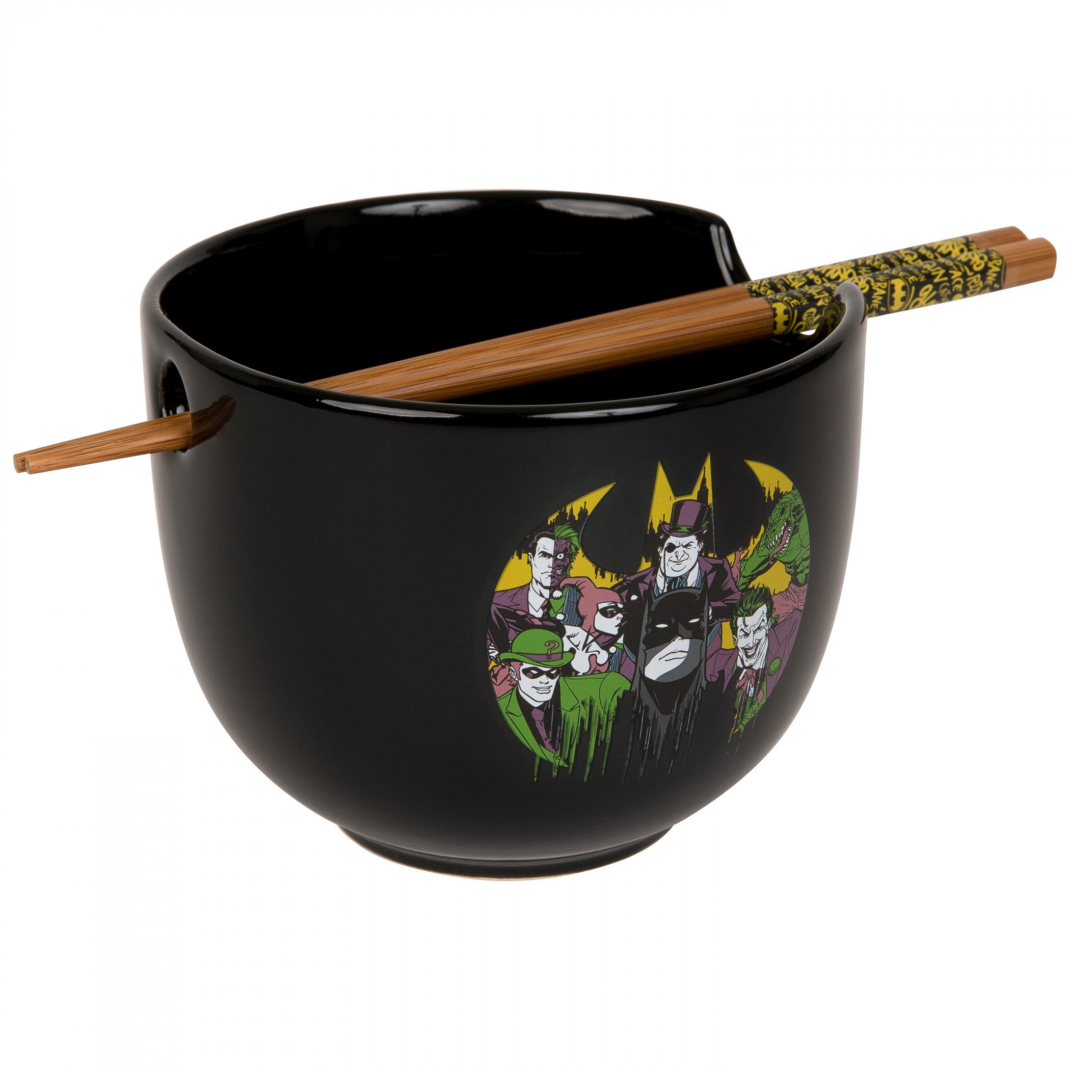 Batman 860725 Batman & Villains Ramen Bowl with Chopsticks