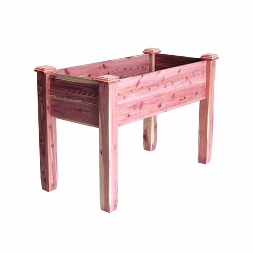 The Redy-Gardenâ¢ Cedar Elevated Garden Bed