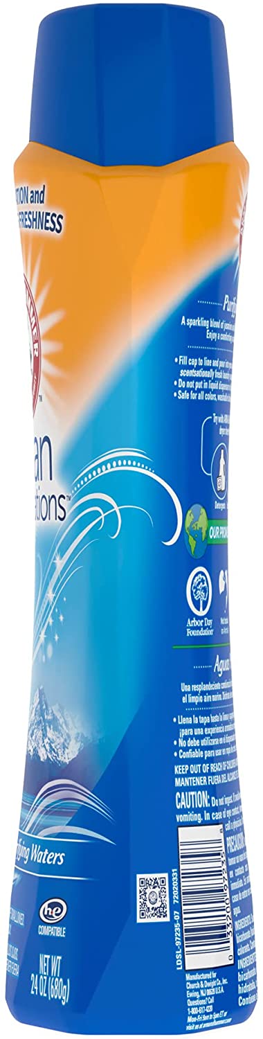 Arm & Hammer in-Wash Scent Booster, Purifying Waters, 24 oz (Pack of 4)