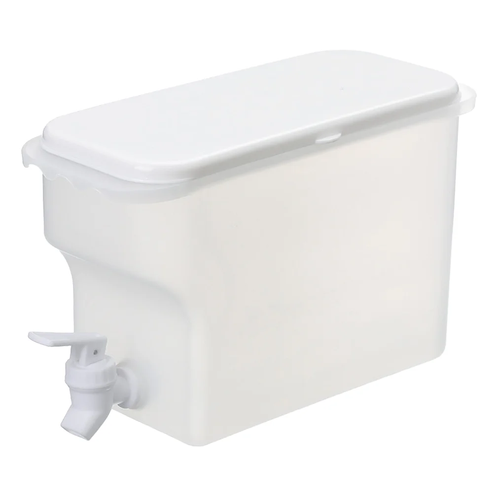 Frcolor Water Pitcher Jug Cold Juice Beverage Heat Resistant Dispenser Barrel Lid Covered Bottle Carafe Handle Beverages Jar