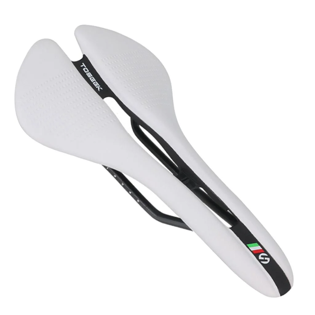 Road Bike Saddle Cycling Racing Seat Parts Women Men White