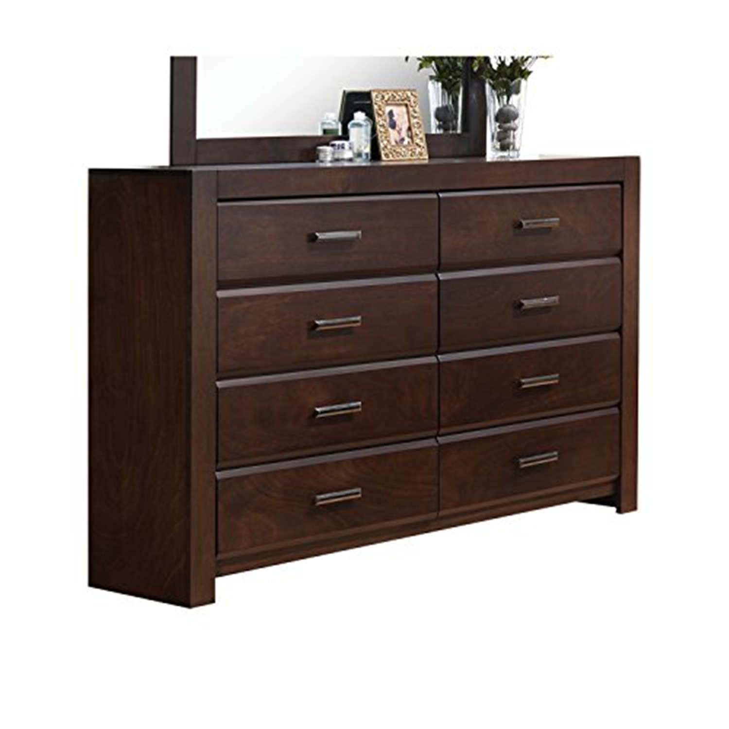 ACME Oberreit Wood 8-Drawers Bedroom Dresser in Walnut