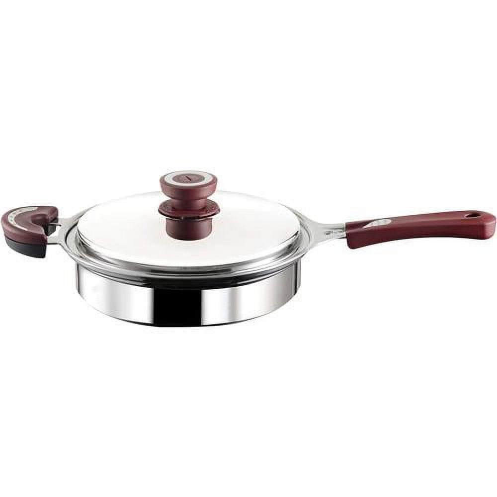 Stainless Steel Stock (9 Inch) - Small Soup For Cooking With Lid, Heat-Proof Double Handles For Induction/Electric/Gas Stoves - Dishwasher Safe Cookware