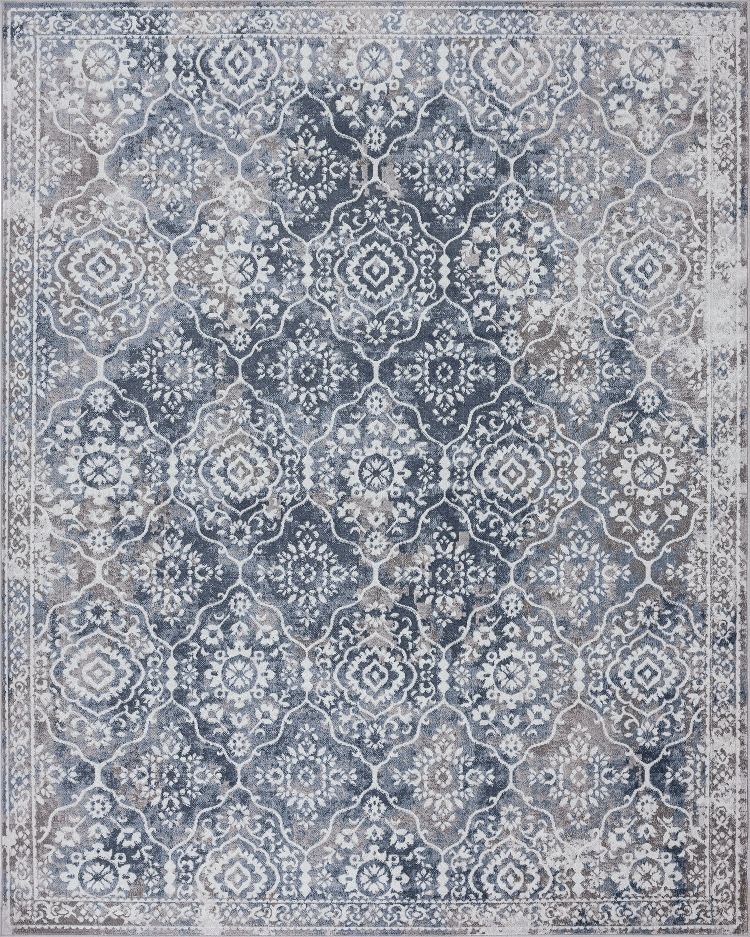 8x10 Modern Blue Large Area Rugs for Living Room | Bedroom Rug | Dining Room Rug | Indoor Entry or Entryway Rug | Kitchen Rug | Alfombras para Salas 7'10'' x 10'2''