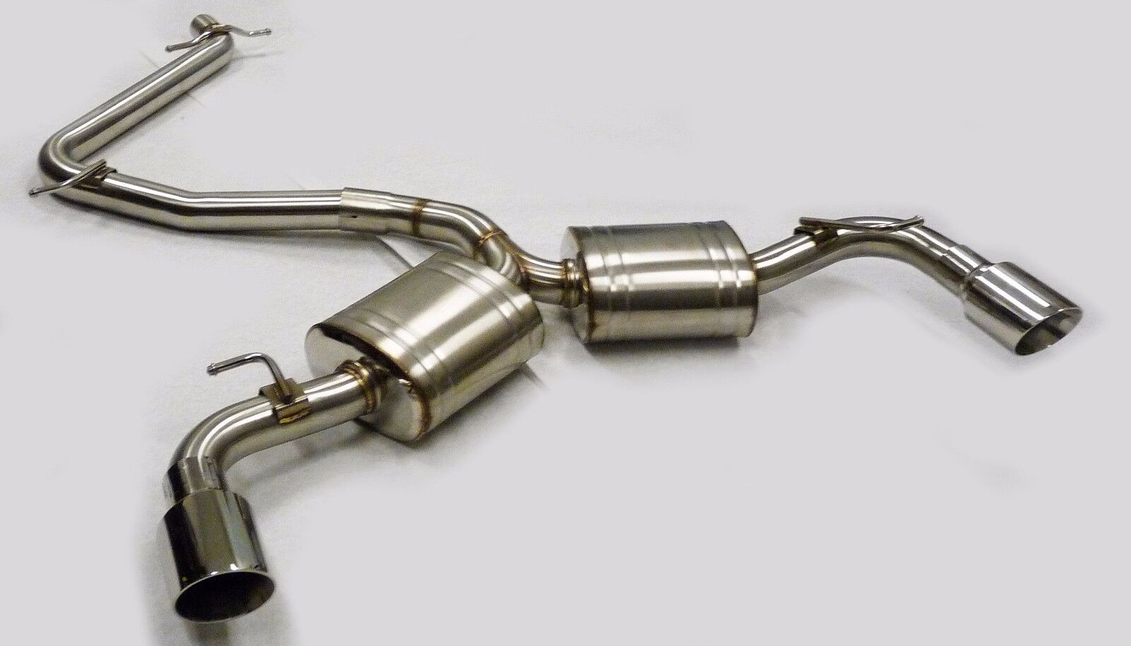 Becker-P Stainless Catback Exhaust For 10 thru 14 Volkswagen Golf MK6 GTI 2.0L