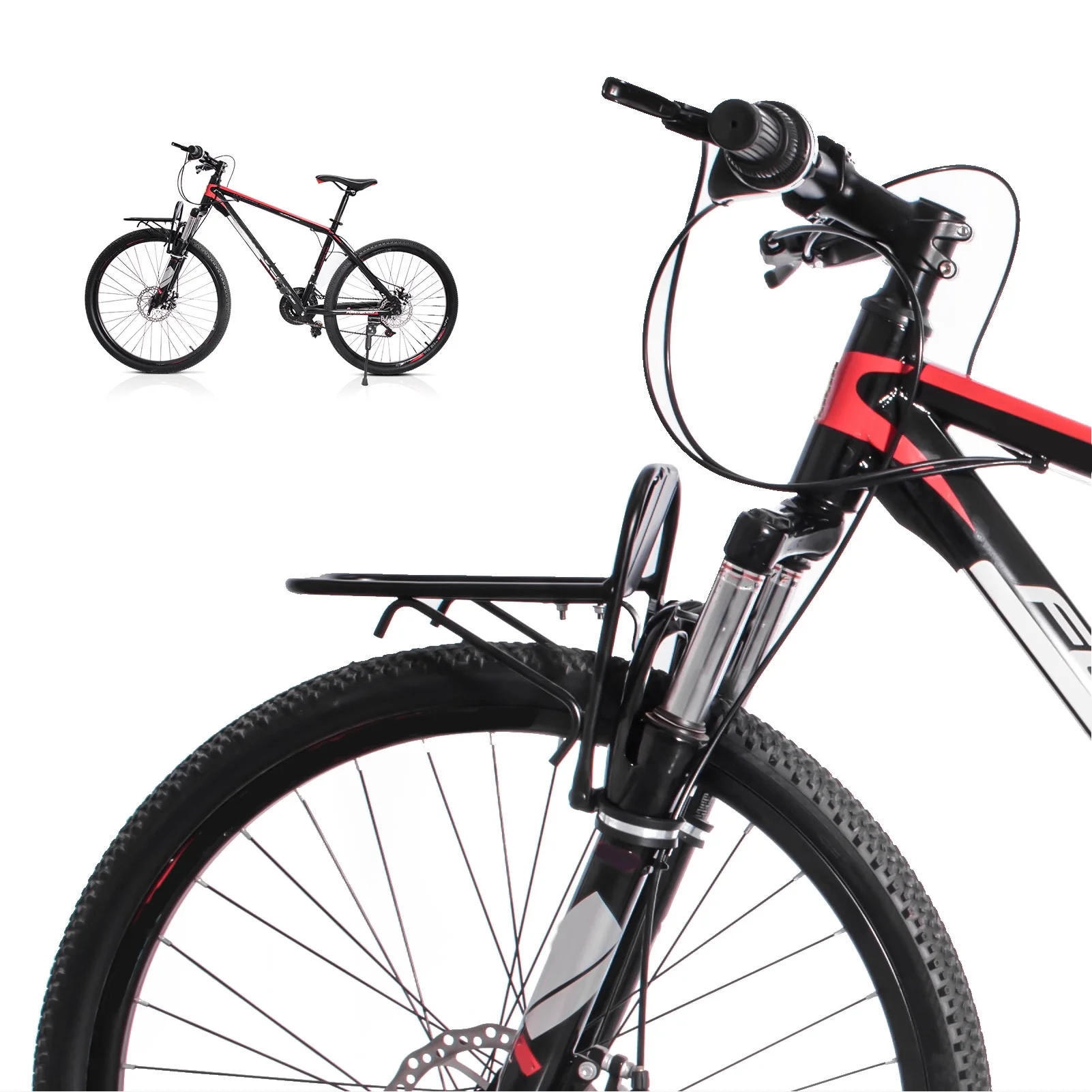 GoolRC Bicycle basket,Aluminum Alloy Mountain Alloy Mountain Bike Mountain Bike Carrier Mizuh Bike Bike Tubbek Buzhi