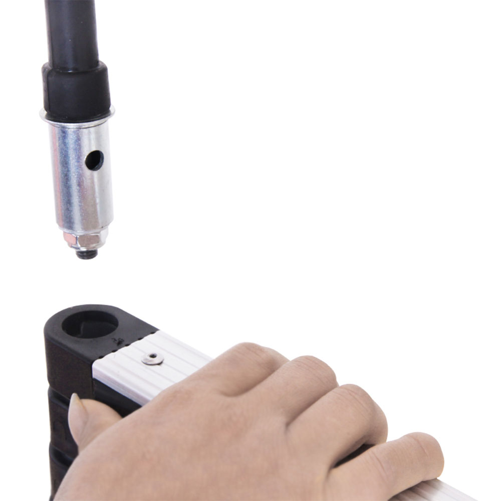 Dayplus Telescoping Ladder 20ft 6.2M Aluminum Extension Attic Loft Ladder with 2 Detachable Hooks