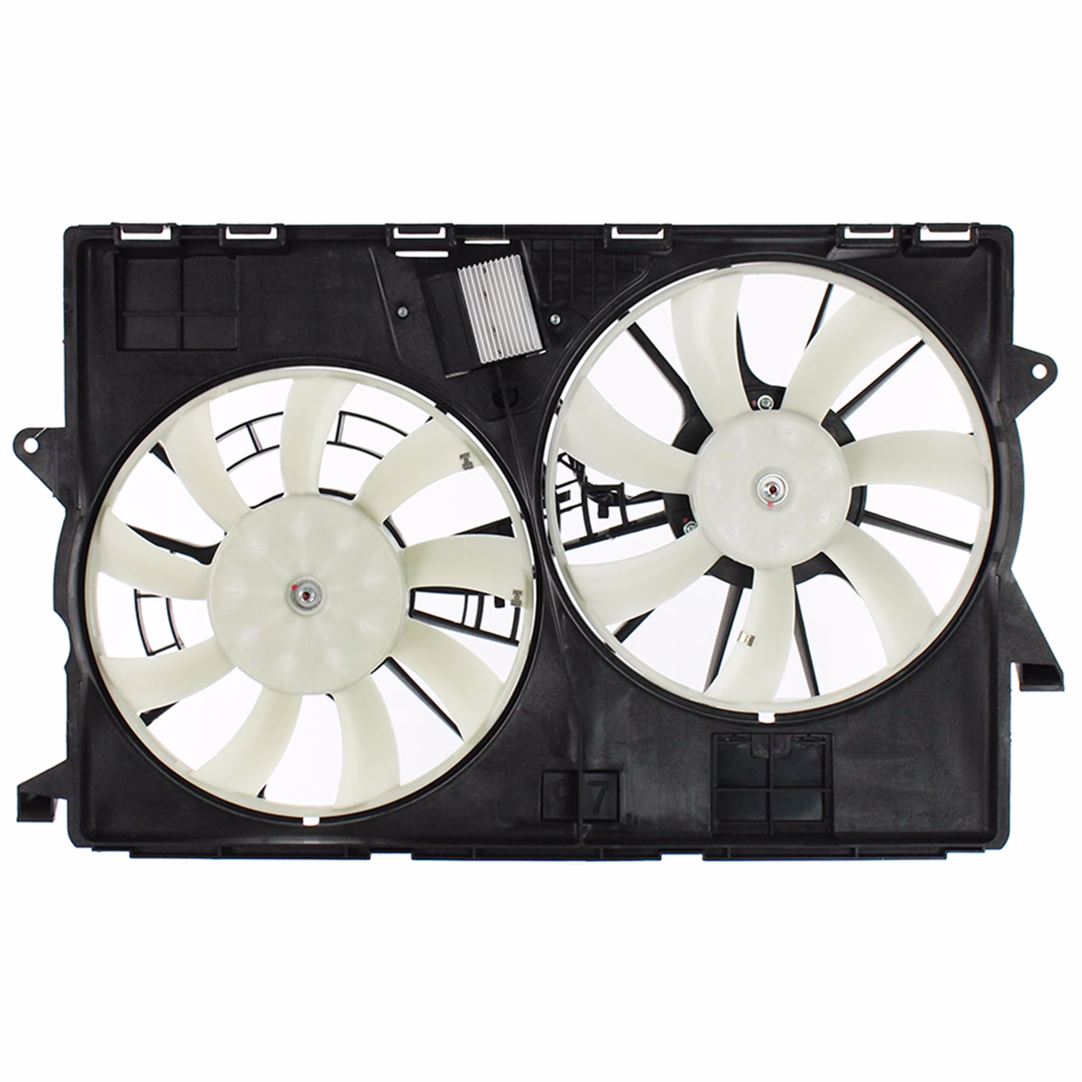 Agility Auto Parts 6010332 Dual Radiator and Condenser Fan Assembly for Jeep Specific Models