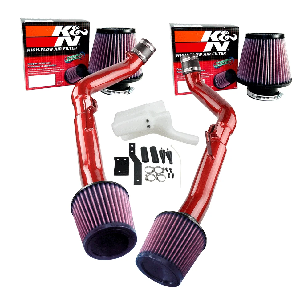For 07-08 Infiniti G35 4dr 3.5L V6 CPT Cold Air Intake (Red) + K&N Air Filter CPT-550-R