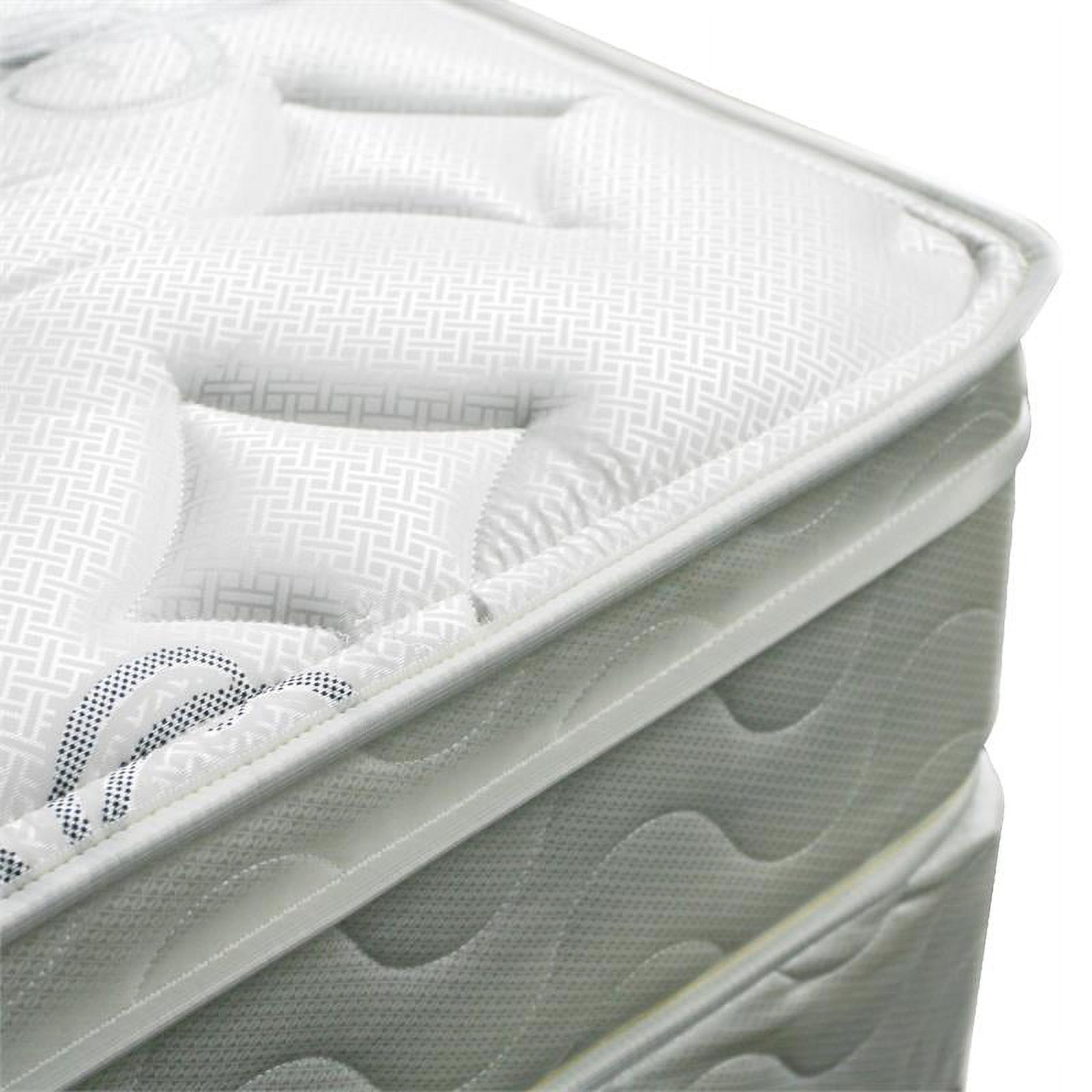 Furniture of America Kya Fabric 9-Inch Full Euro Top Mattress in White