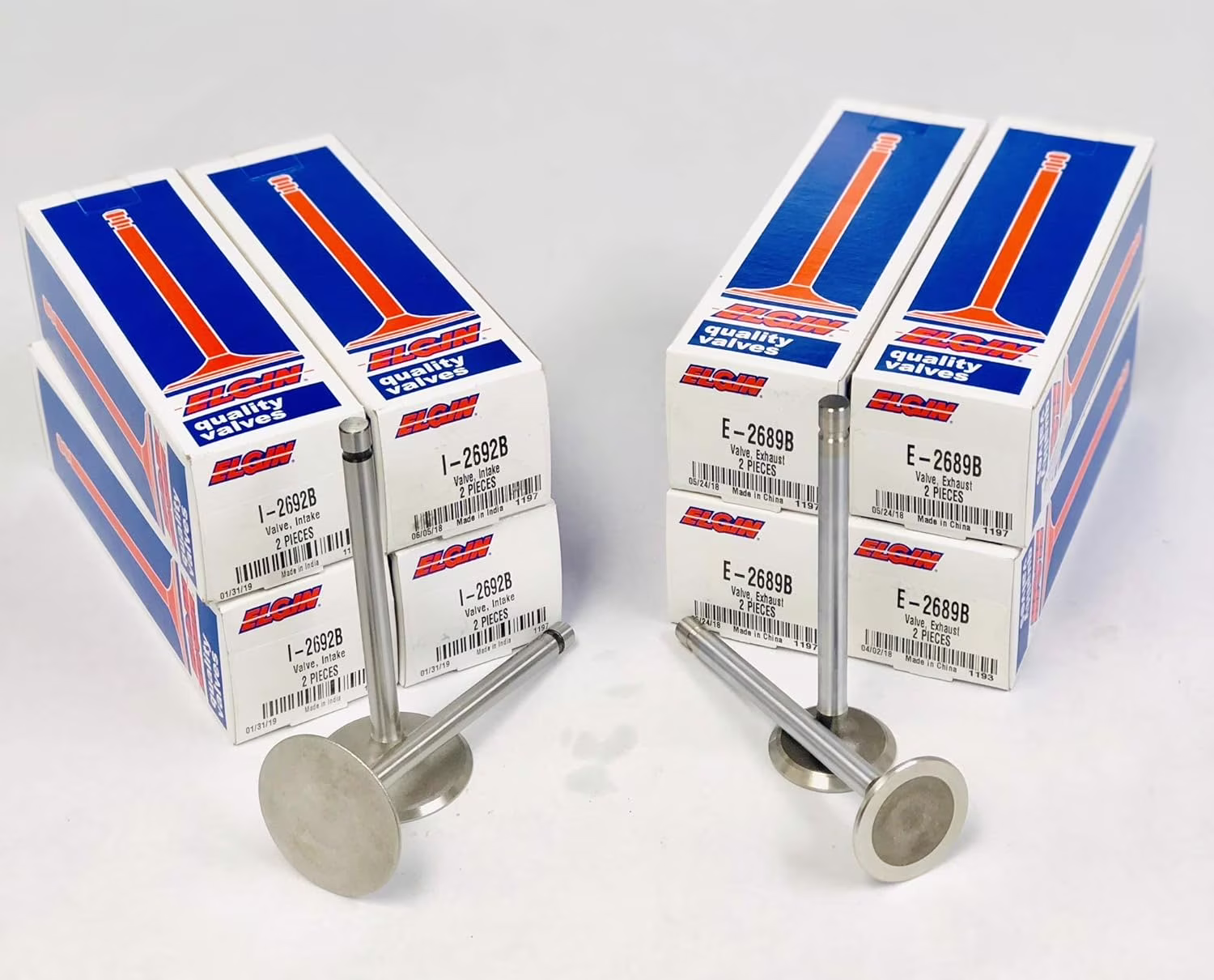 (8) Intake & (8) Exhaust Valves compatible with 1996-02 Chevy GMC 350 5.7 5.7L Vortec Engine (Stock Replacement)