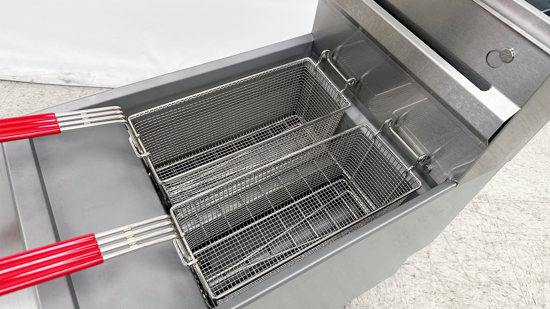 Gas Countertop Fryer three tube burners NG CTF-3