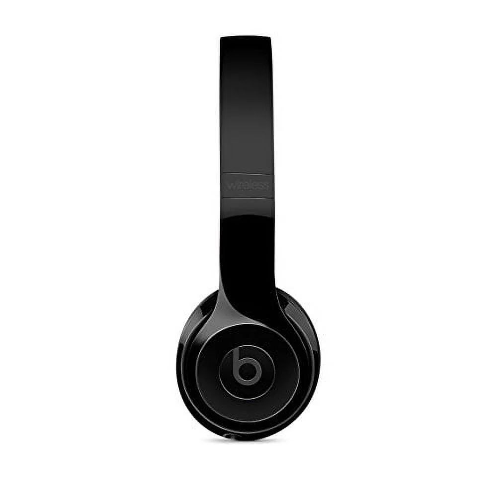Restored Beats Solo3 Gloss Black Wireless Headphones (Refurbished)