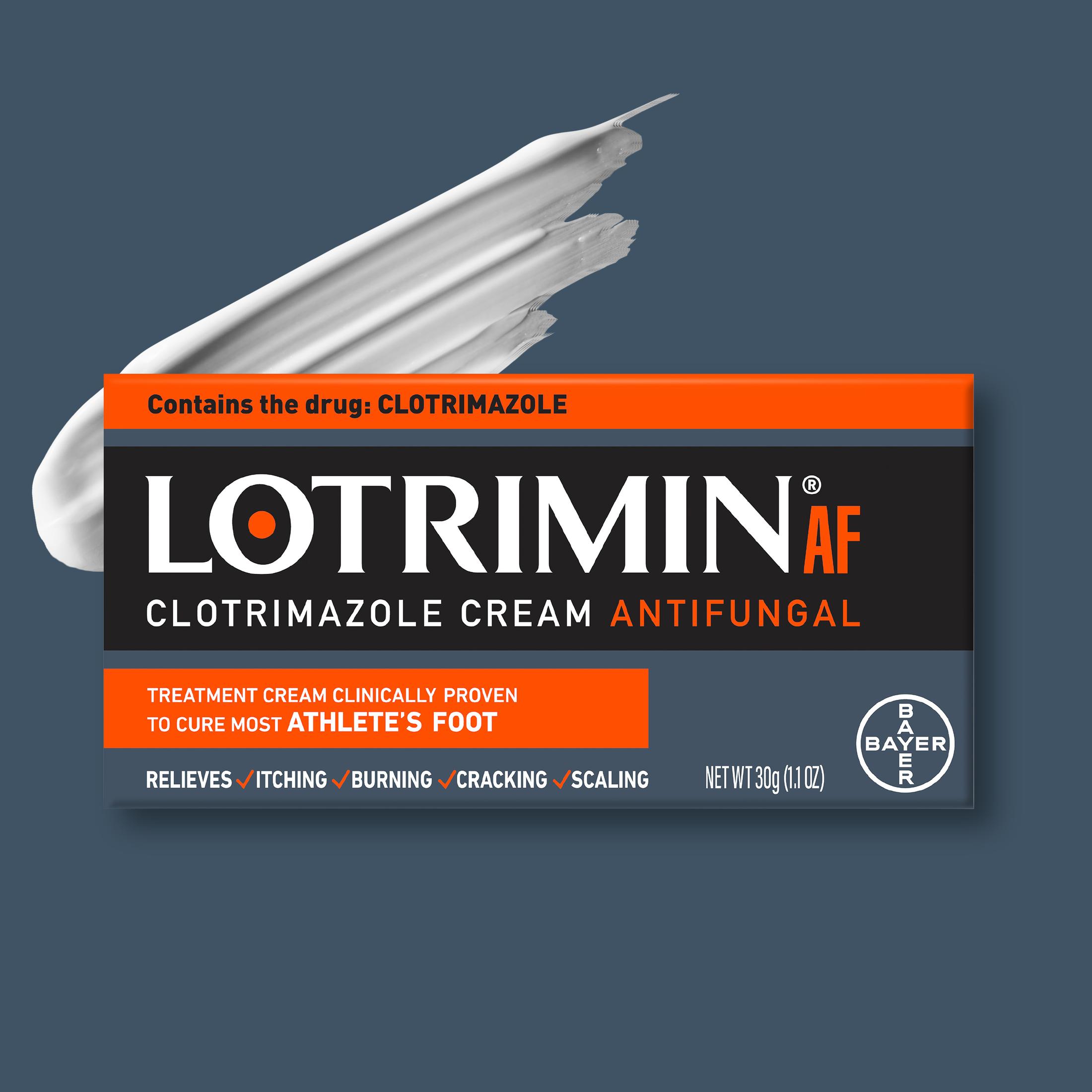 Lotrimin AF Athlete's Foot Antifungal Cream, 1.1 Ounce Tube