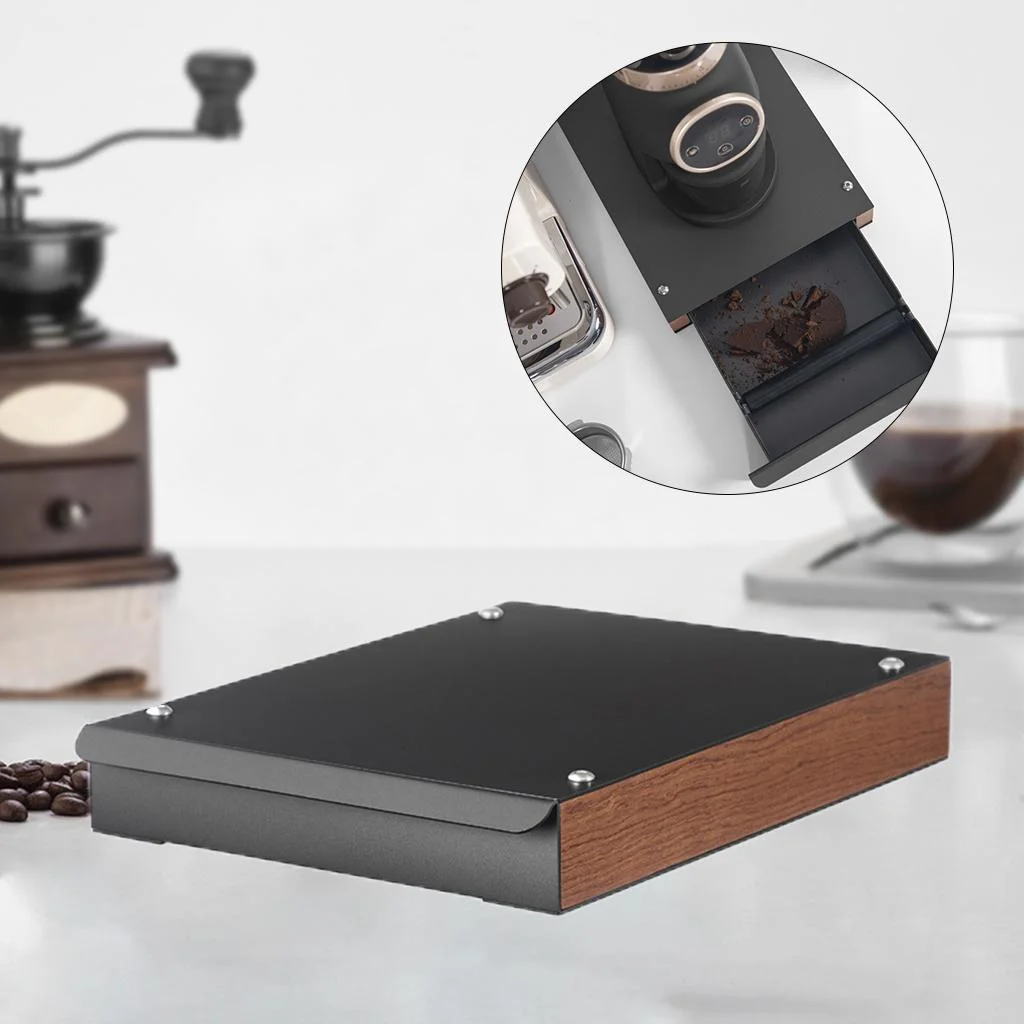 Coffee Removable Knock Grounds Container , black