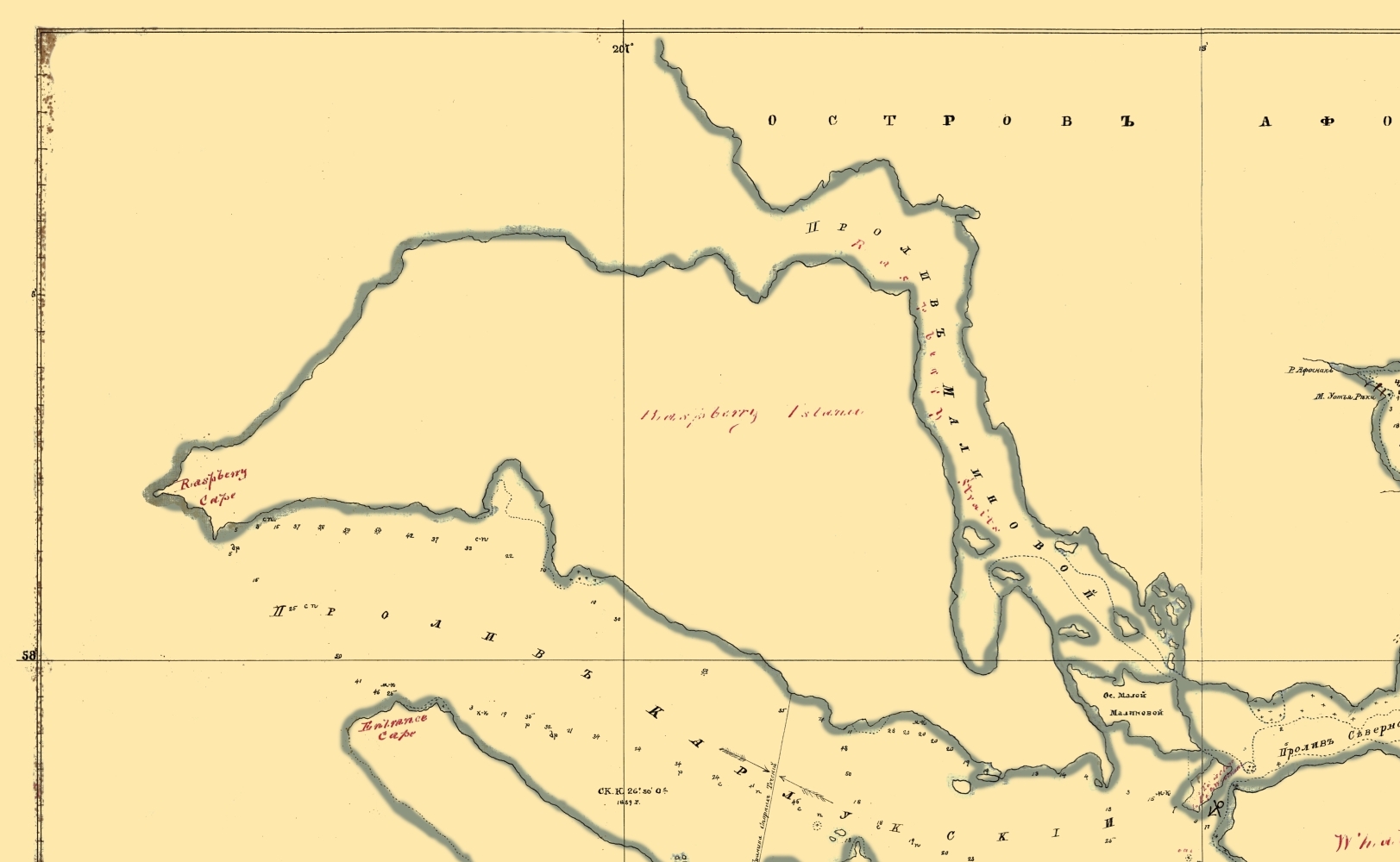 Kodiak Island Alaska - Murashev 1849 - 23.00 x 37.35 - Matte Canvas