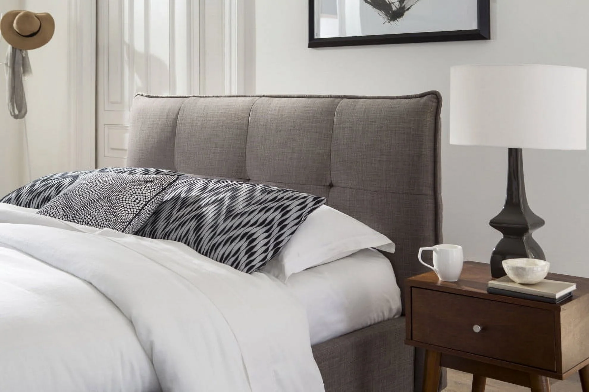 Modus Geneva Queen Adona Headboard Bed, Dolphin