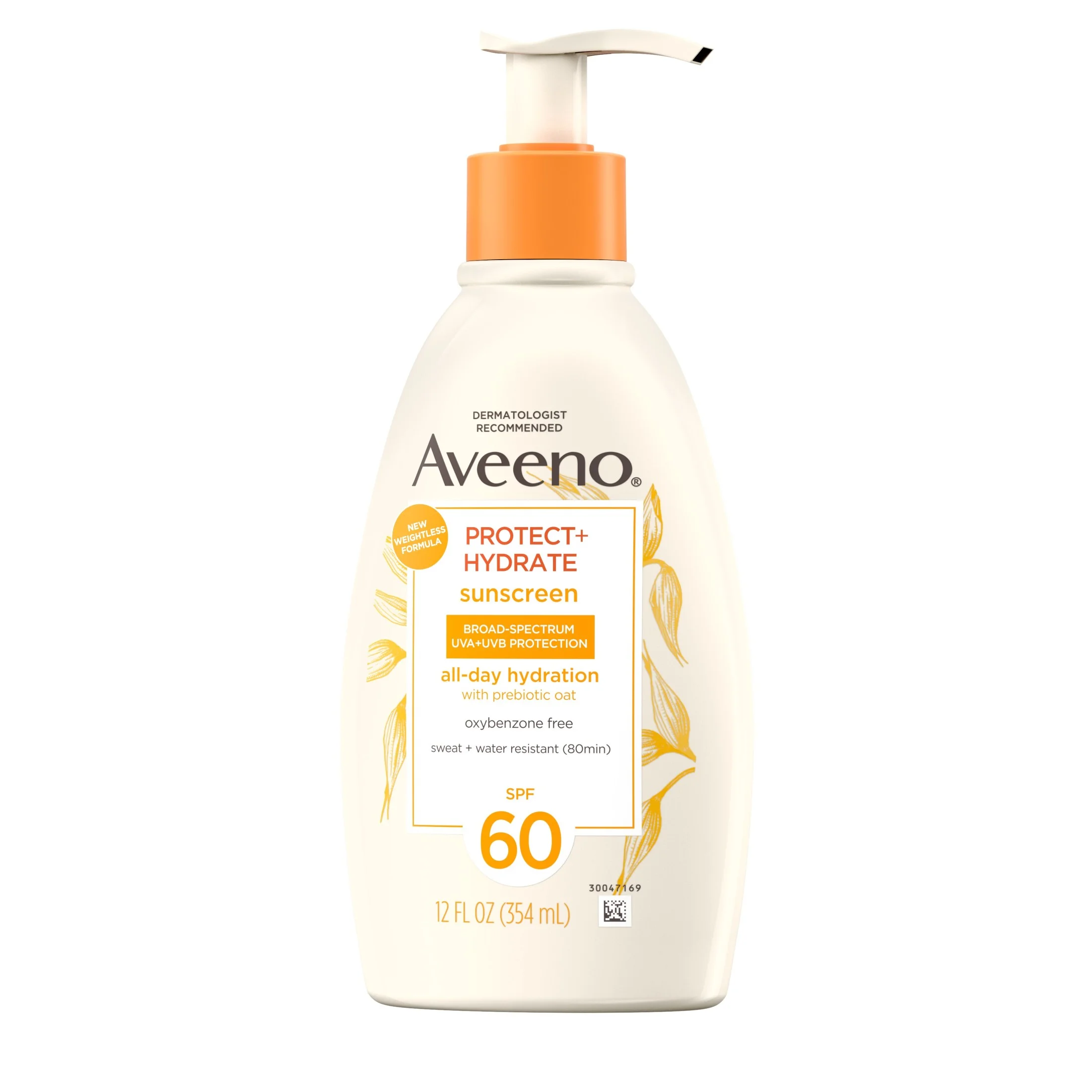 Aveeno Protect + Hydrate Body Sunscreen Lotion, SPF 60, 12.0 fl. oz