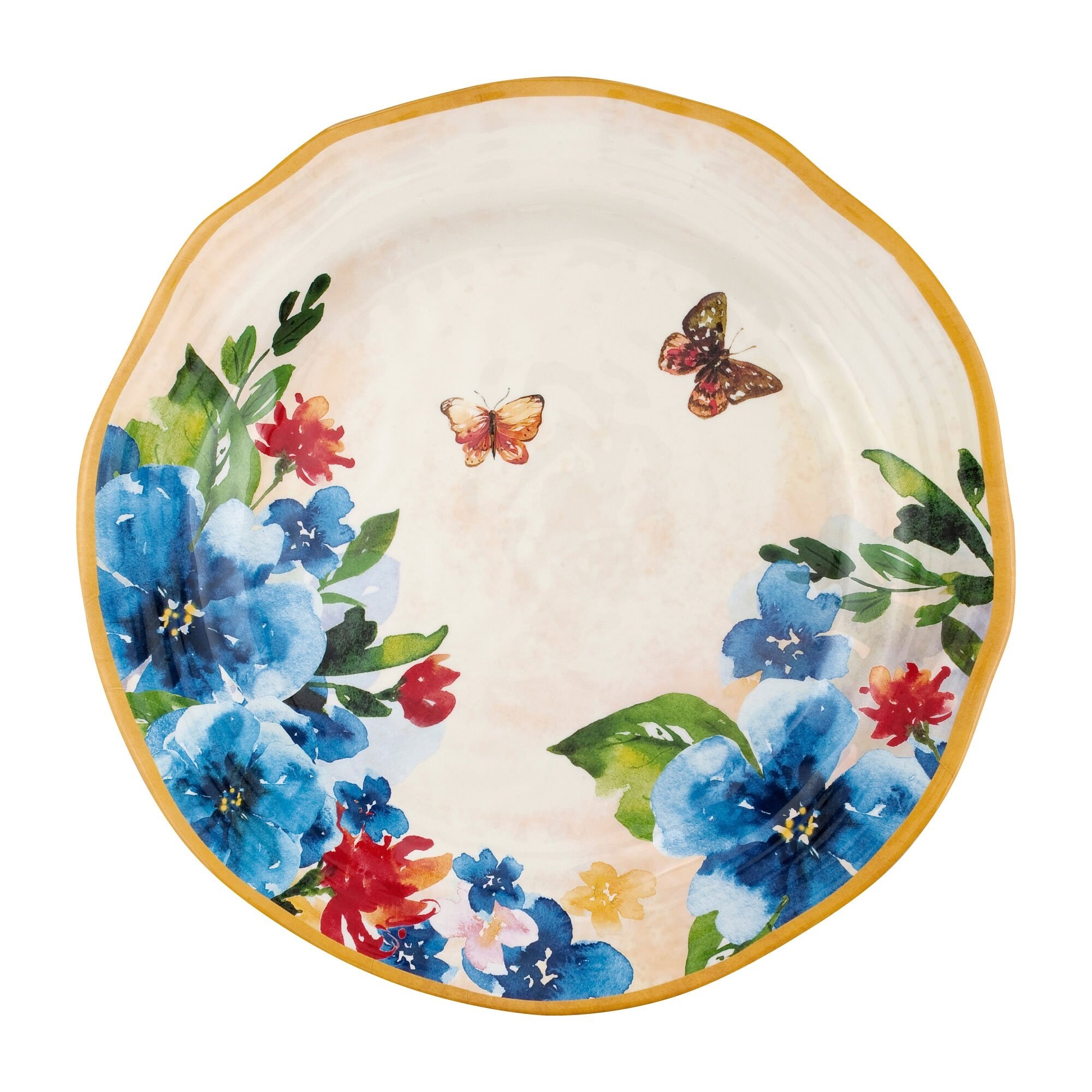 UPware 12-Piece Butterfly Melamine Dinnerware Set