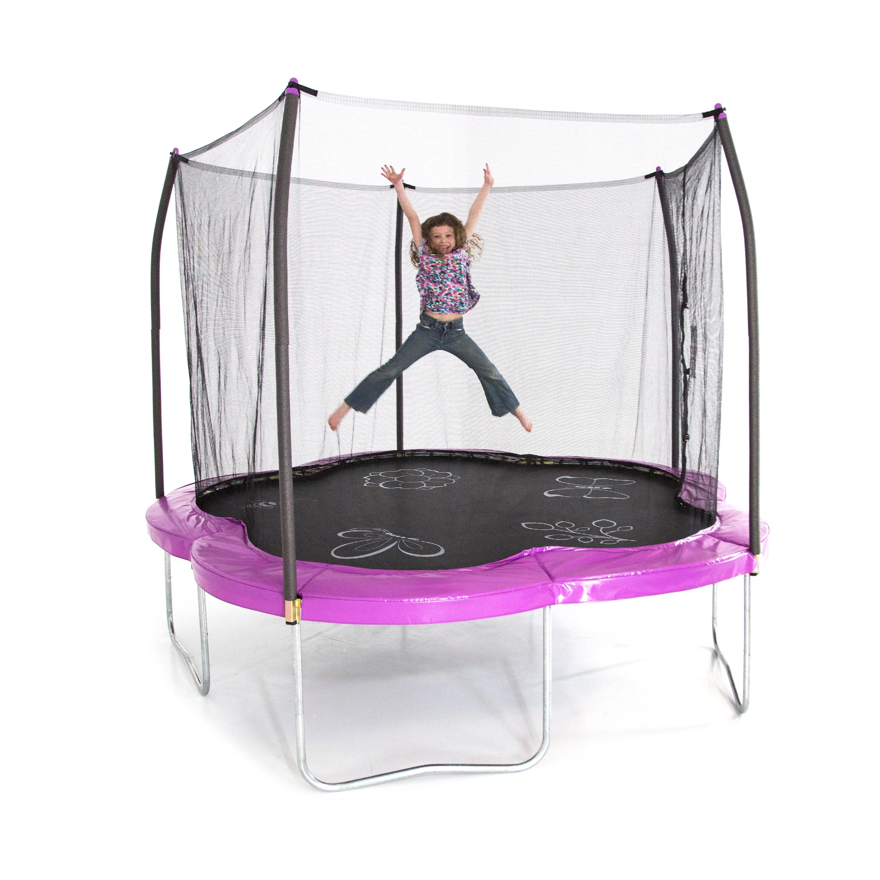 Skywalker Trampolines 11' Adventure Arena Trampoline with Enclosure - Imagination Garden