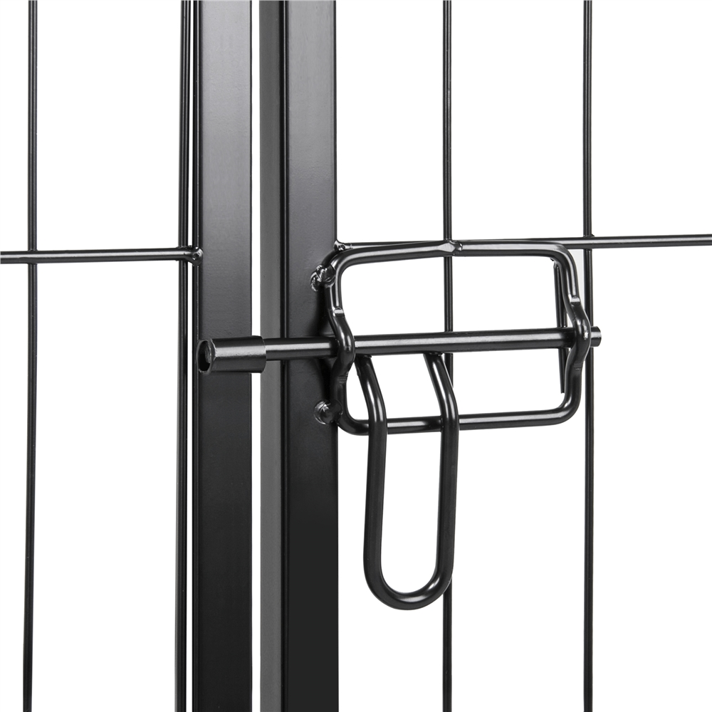 Yaheetech 16 Panels 24'' Dog Playpen Iron Pet Playpen Dog Cat Exercise Fence, Black