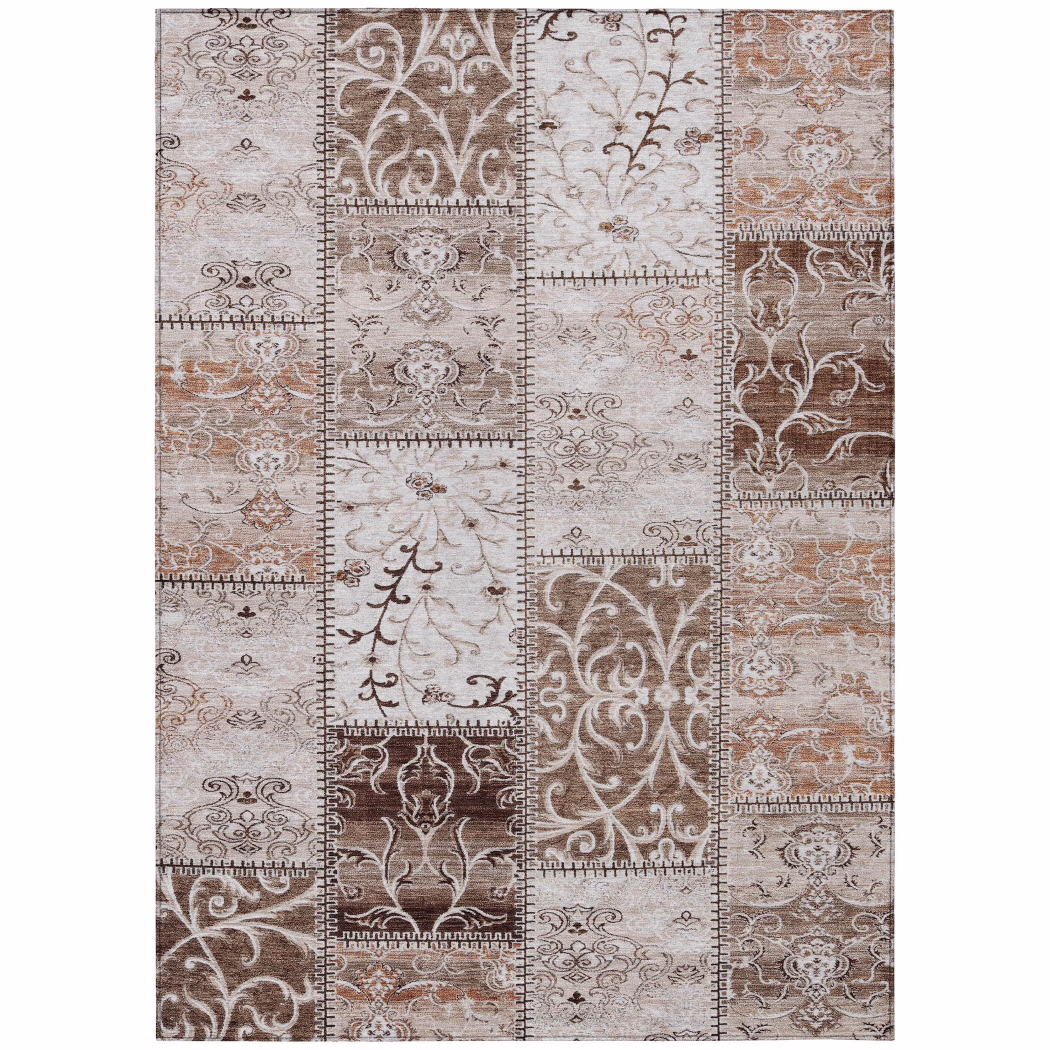 Addison Rugs Chantille ACN566 Beige 8' x 10' Indoor Outdoor Area Rug, Easy Clean, Machine Washable, Non Shedding, Bedroom, Living Room, Dining Room, Kitchen, Patio Rug