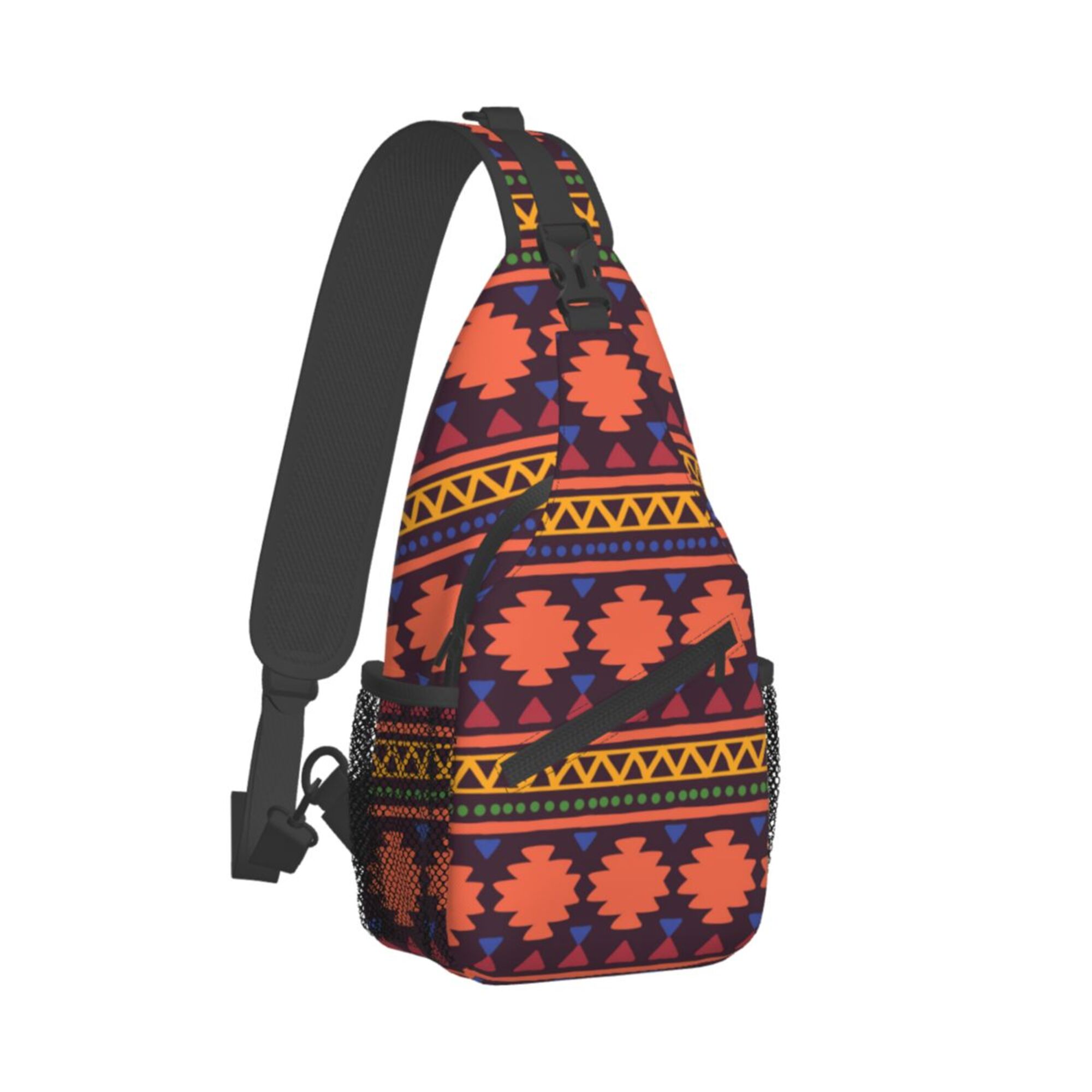 ZICANCN Crossbody Sling Bags for Women Men,African Style Decor Casual Shoulder Backpacks for Hiking Daypacks