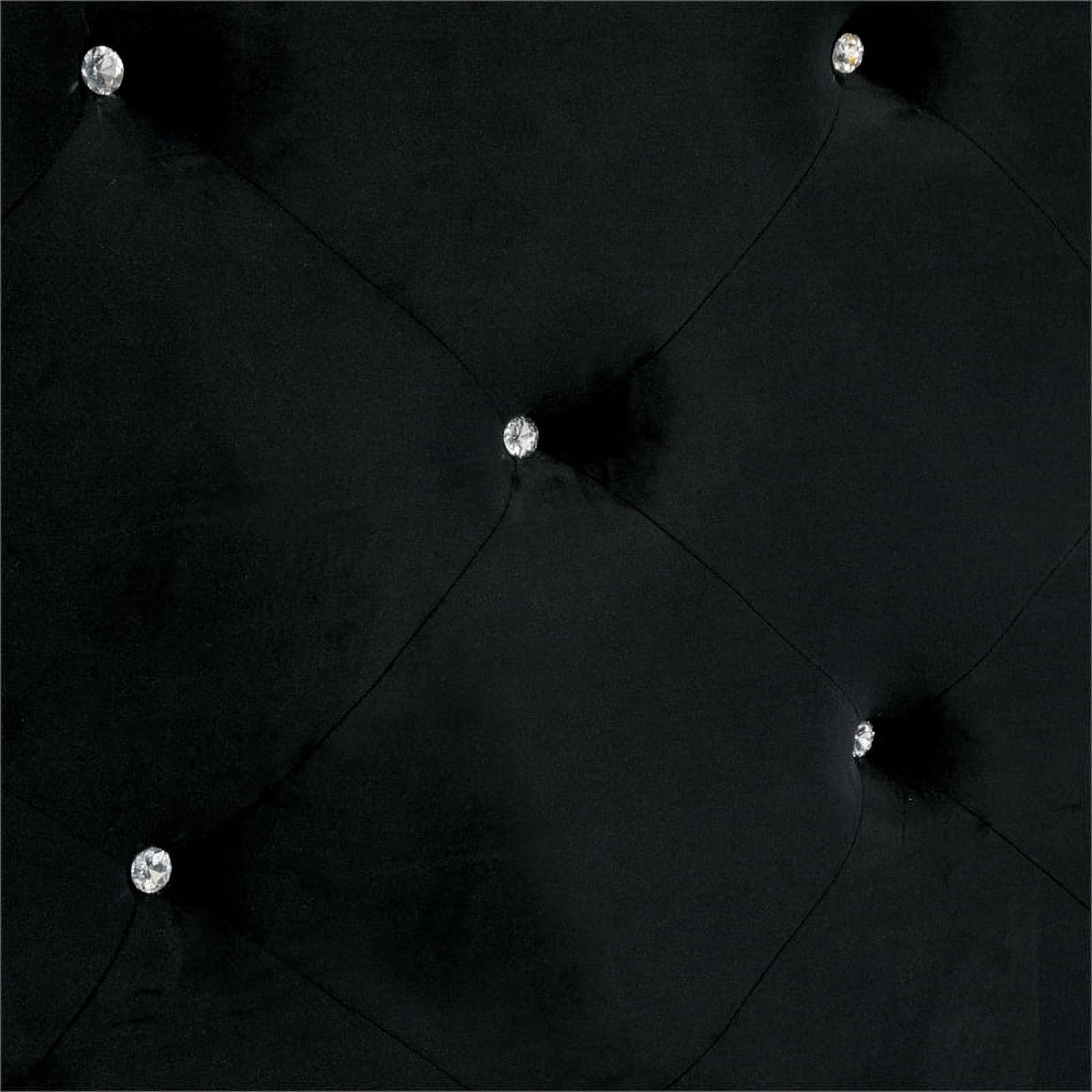 Bowery Hill Traditional Wood California King Poster Bed in Black