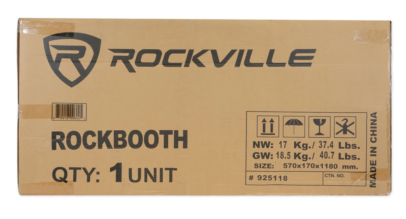 Rockville ROCKBOOTH DJ Event Booth Facade w/Built in Table+Travel Bag+Scrims