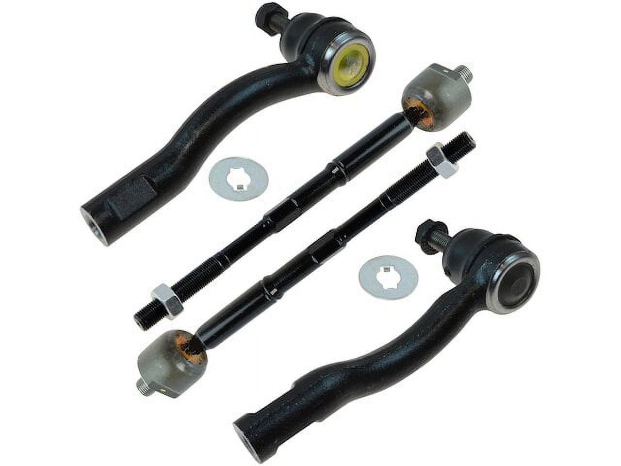 Inner and Outer Tie Rod End Kit - 4 Piece - Compatible with 2007 - 2012 Nissan Sentra 2008 2009 2010 2011