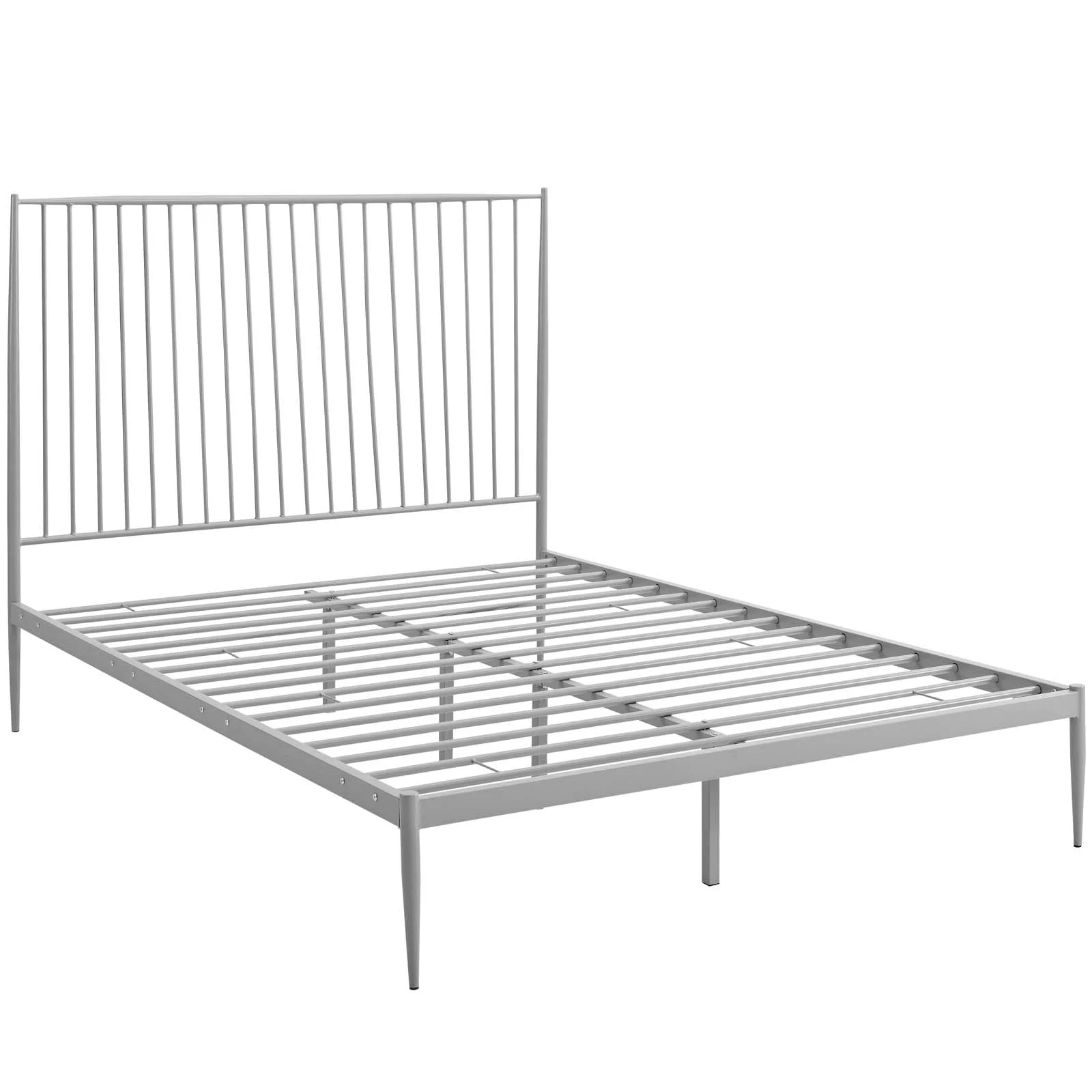 Modway Annika Queen Platform Bed in Gray