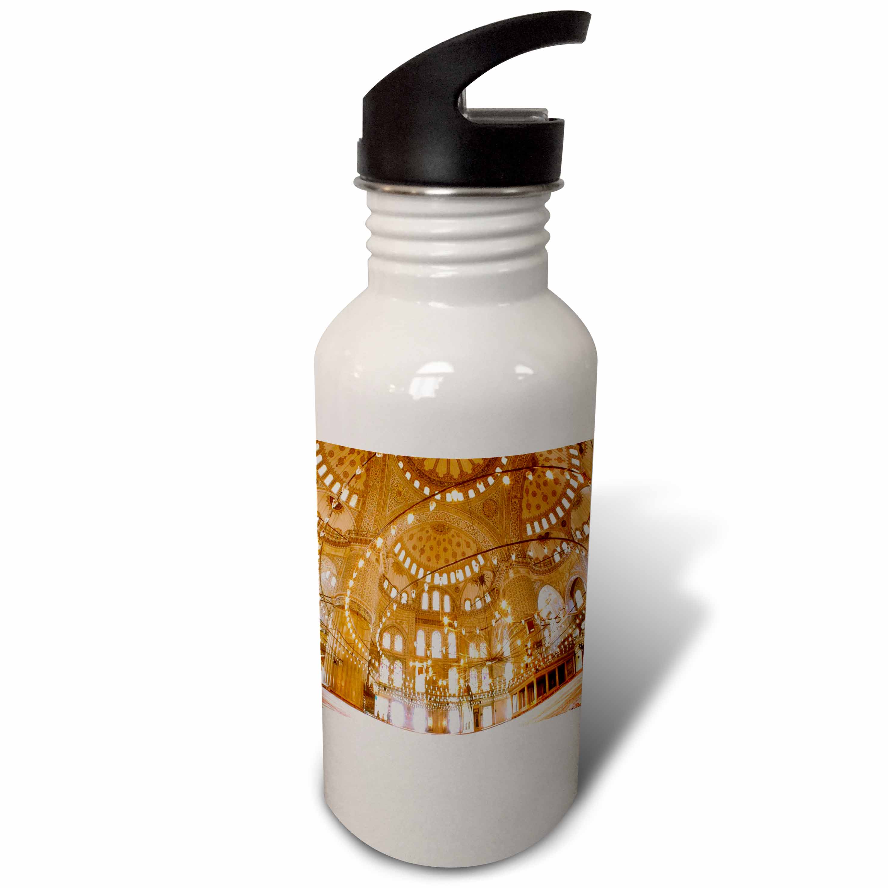 Inside A Beautiful Turkish Mosque 21 oz Sports Water Bottle wb-61821-1
