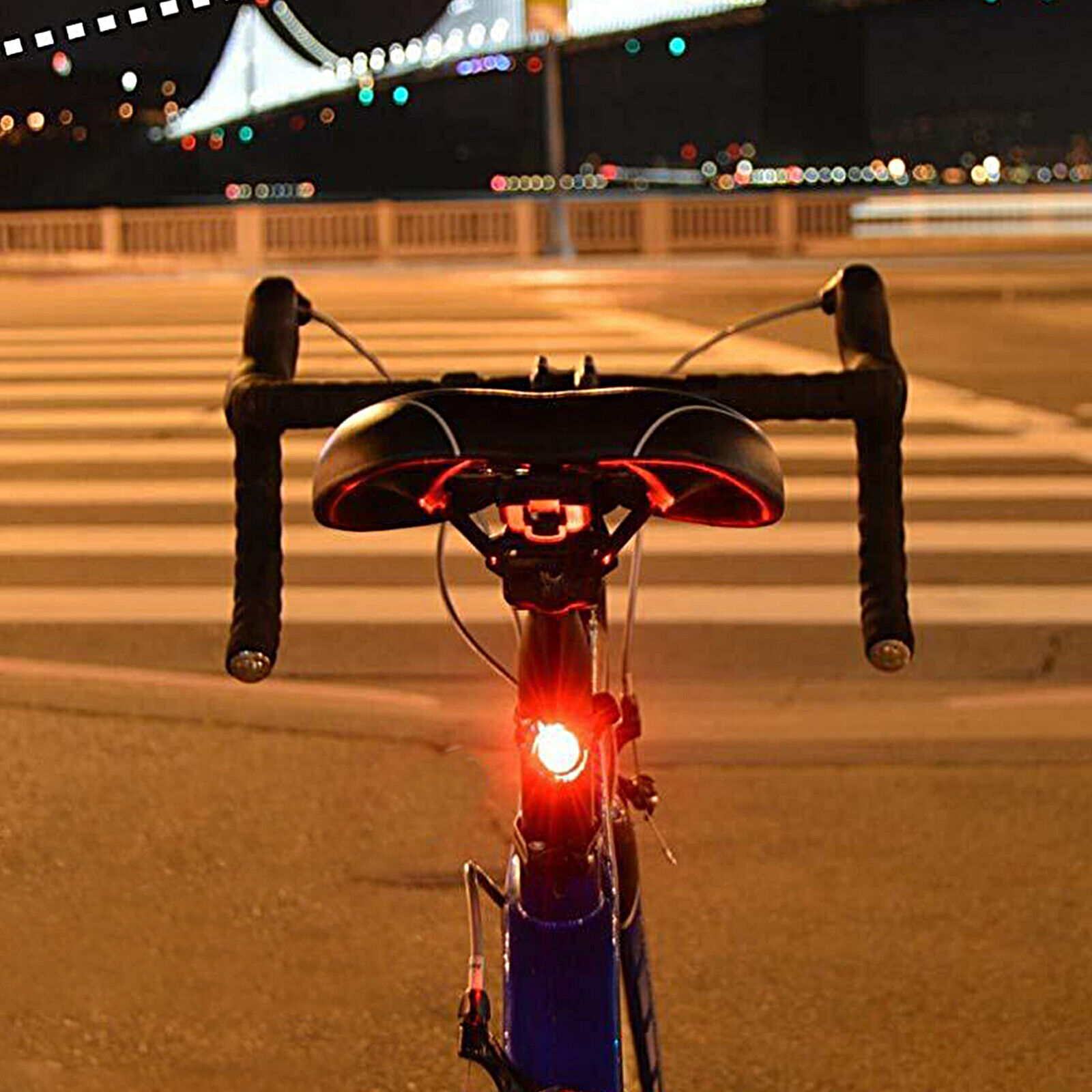 LED Bicycle Cycling Tail Light Bike Rear Warning Safety Lamp Waterproof 3Modes