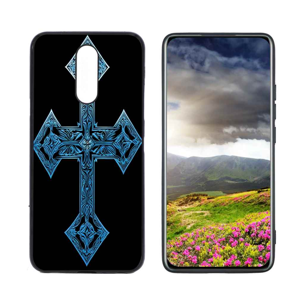 Nordic-cross-shape-pattern phone case for LG Solo LTE for Women Men Gifts,Flexible Painting silicone Shockproof - Phone Cover for LG Solo LTE