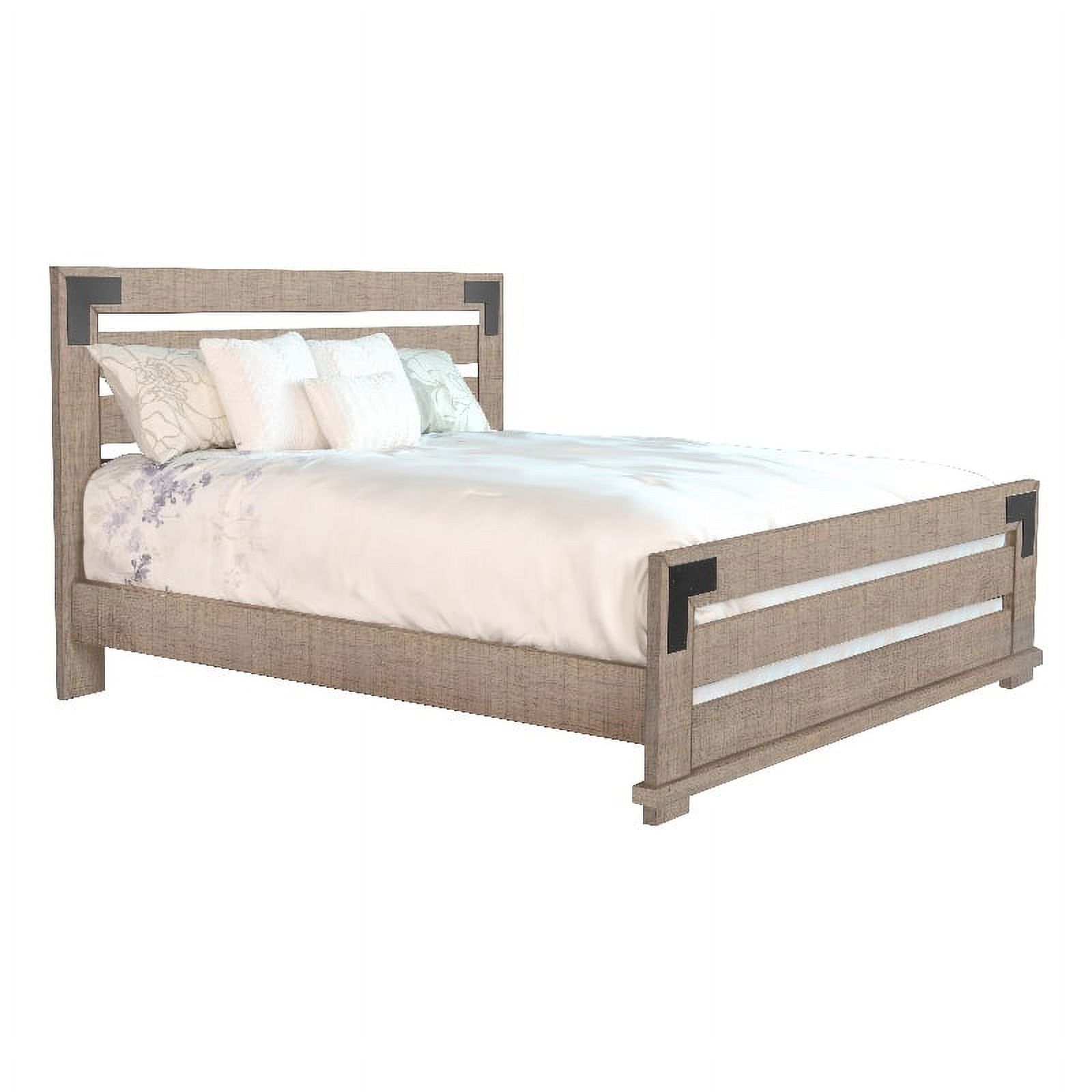 Sunny Designs Desert Rock Mahogany Wood Eastern King Bed in Light Brown