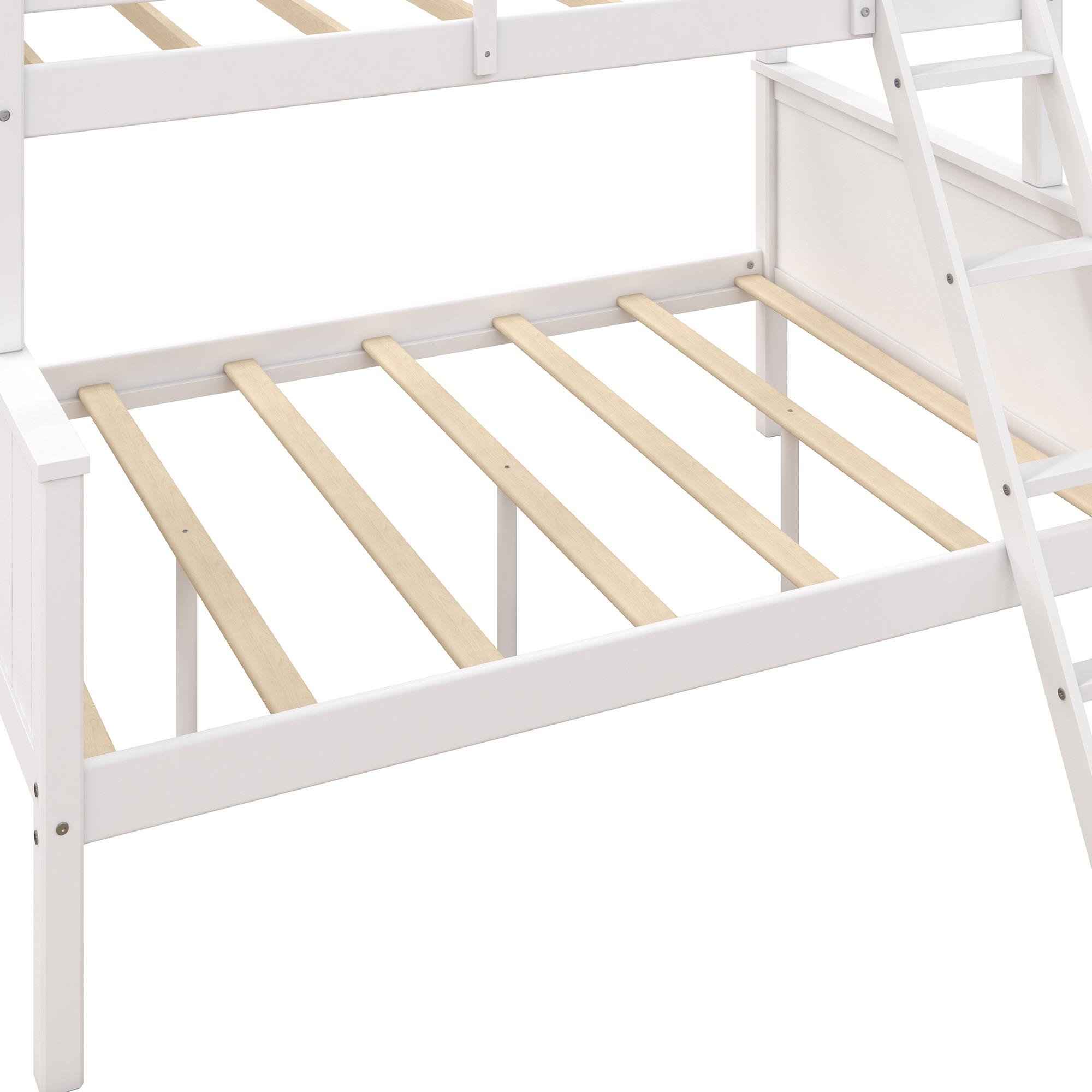 Better Homes & Gardens Ashcreek Twin-over-Full Bunk Bed, White