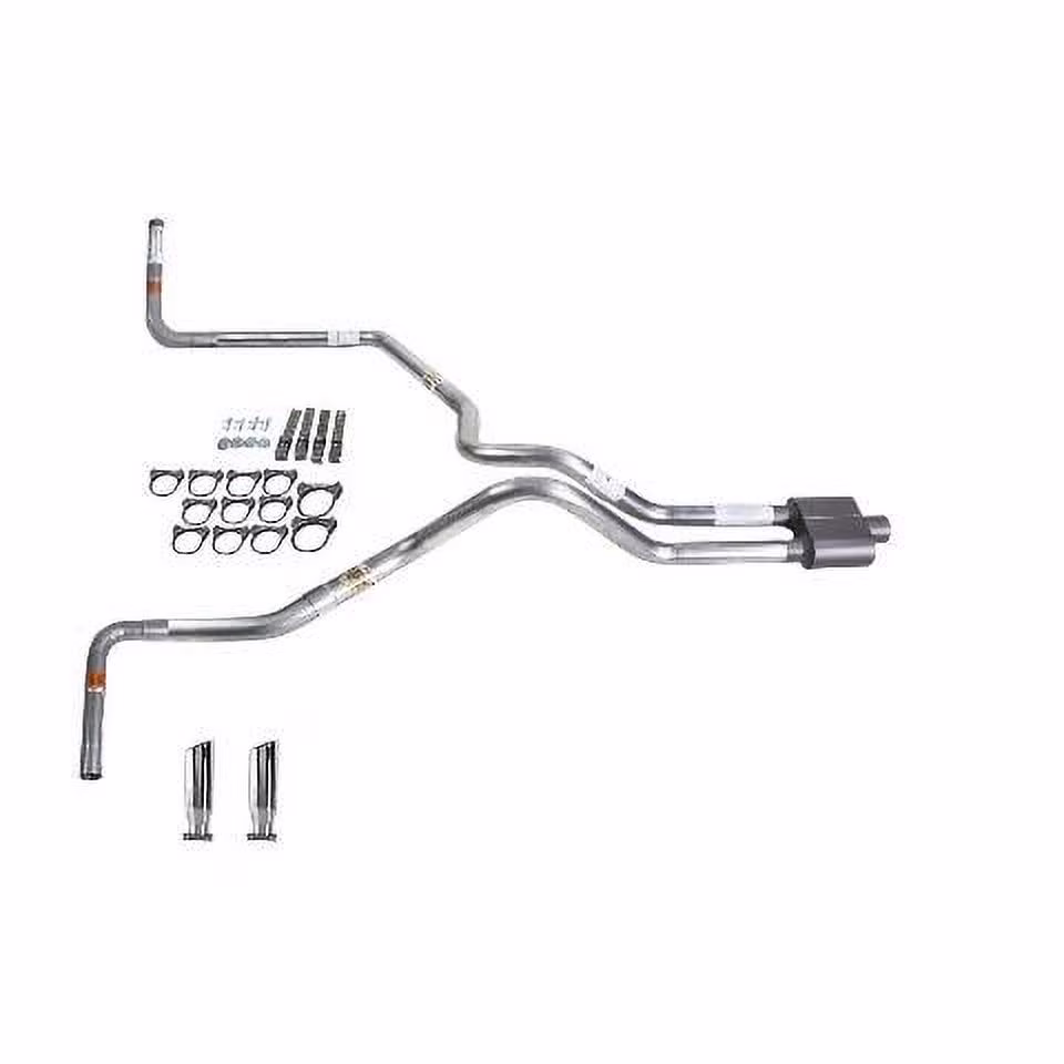 Ram 94-01 dual exhaust 2.5 MA pipe 1 chamber muffler RC Tip Side Exit