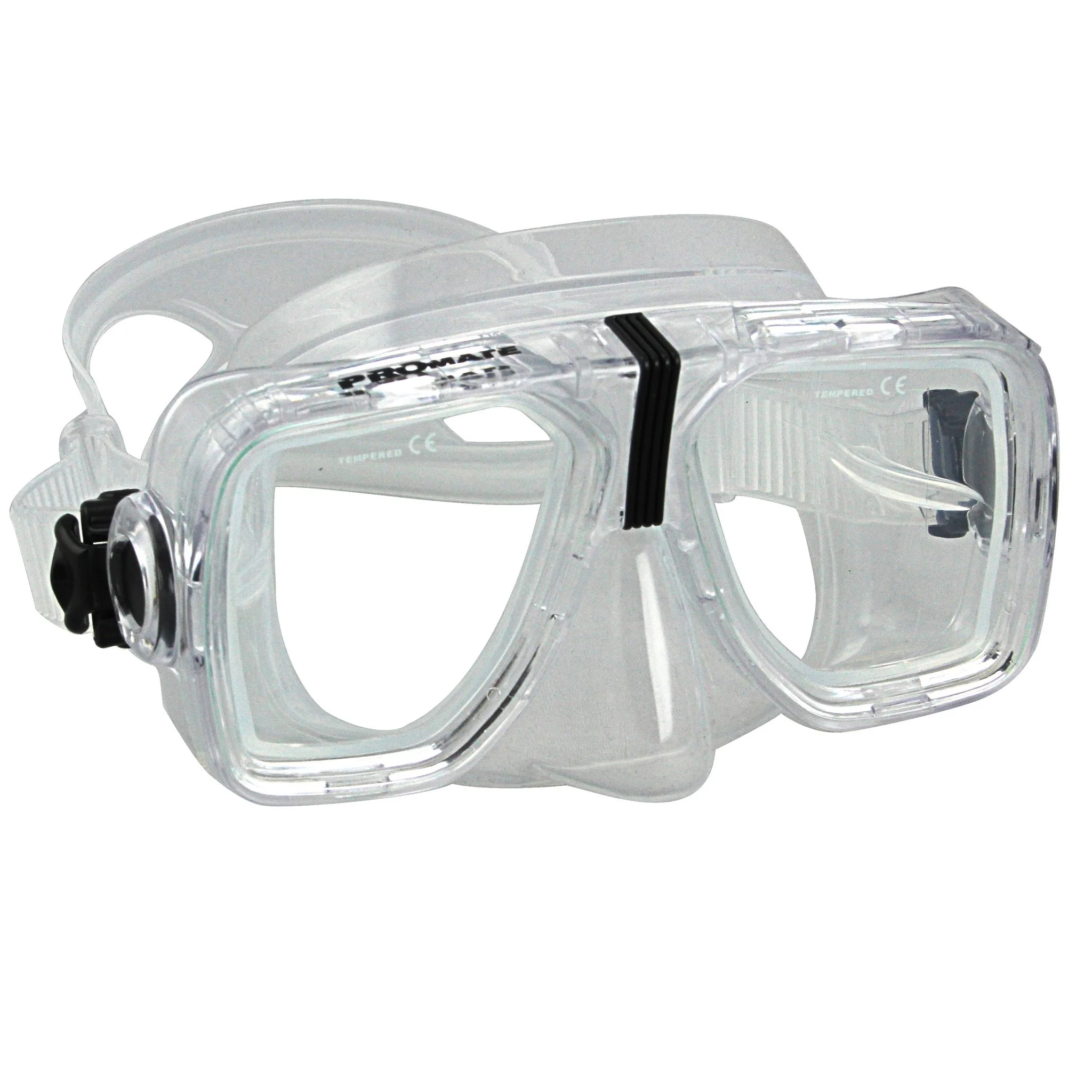 Promate Scope Prescription Dive Mask for Scuba Diving and Snorkeling, Clear-7.5