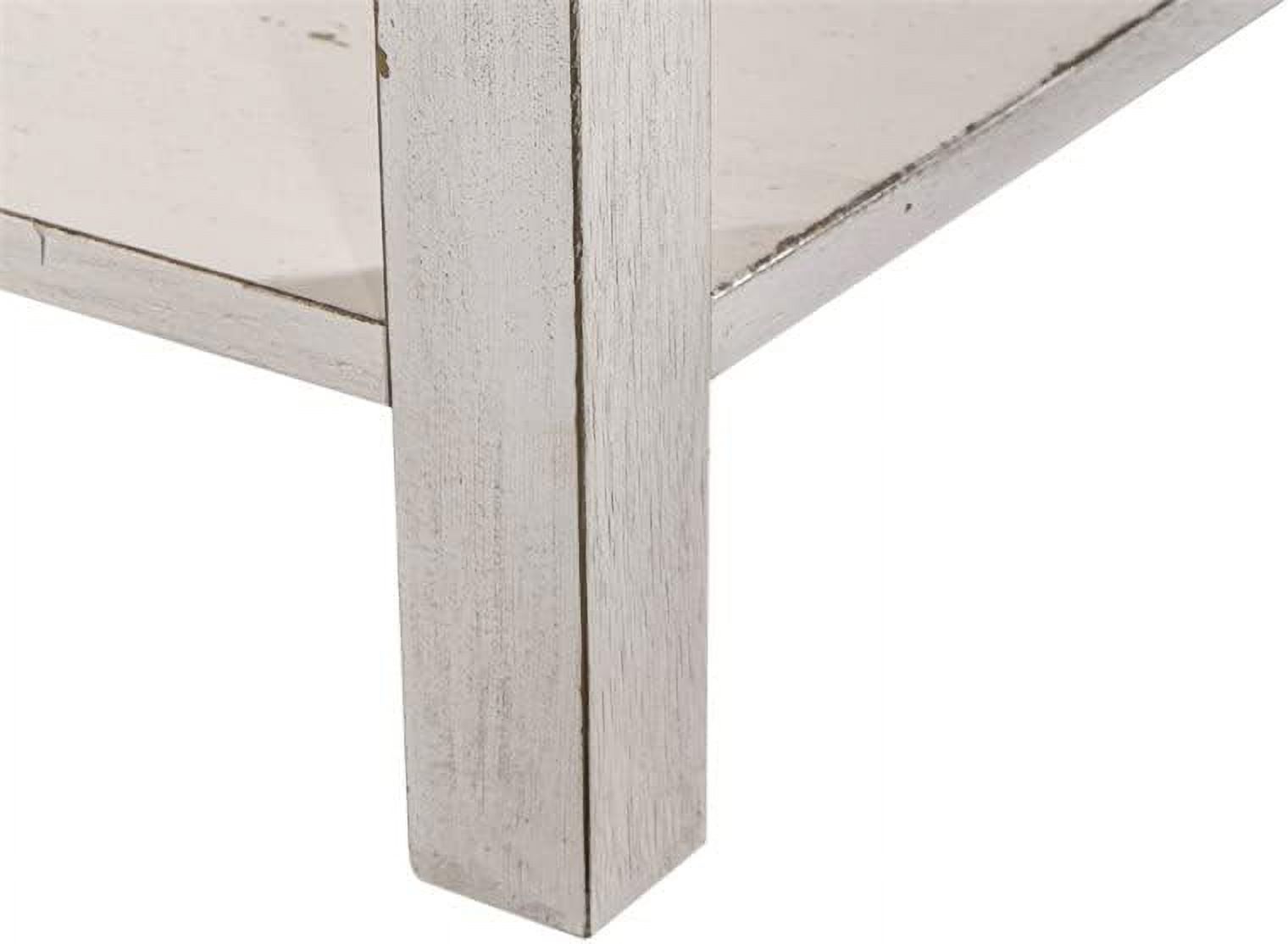 RUNFAYBIU Modern Farmhouse White Drawer Chair