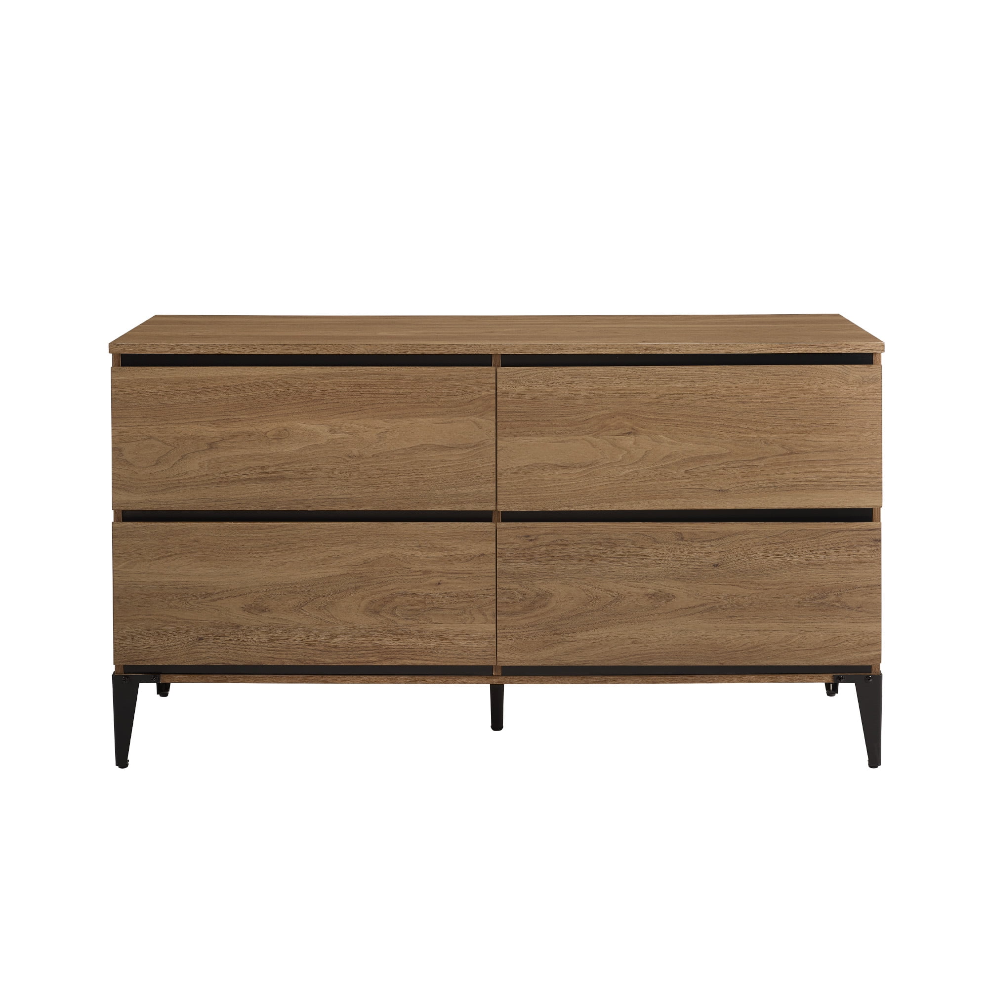 River Street Designs Milton Four-Drawer Dresser, English Oak